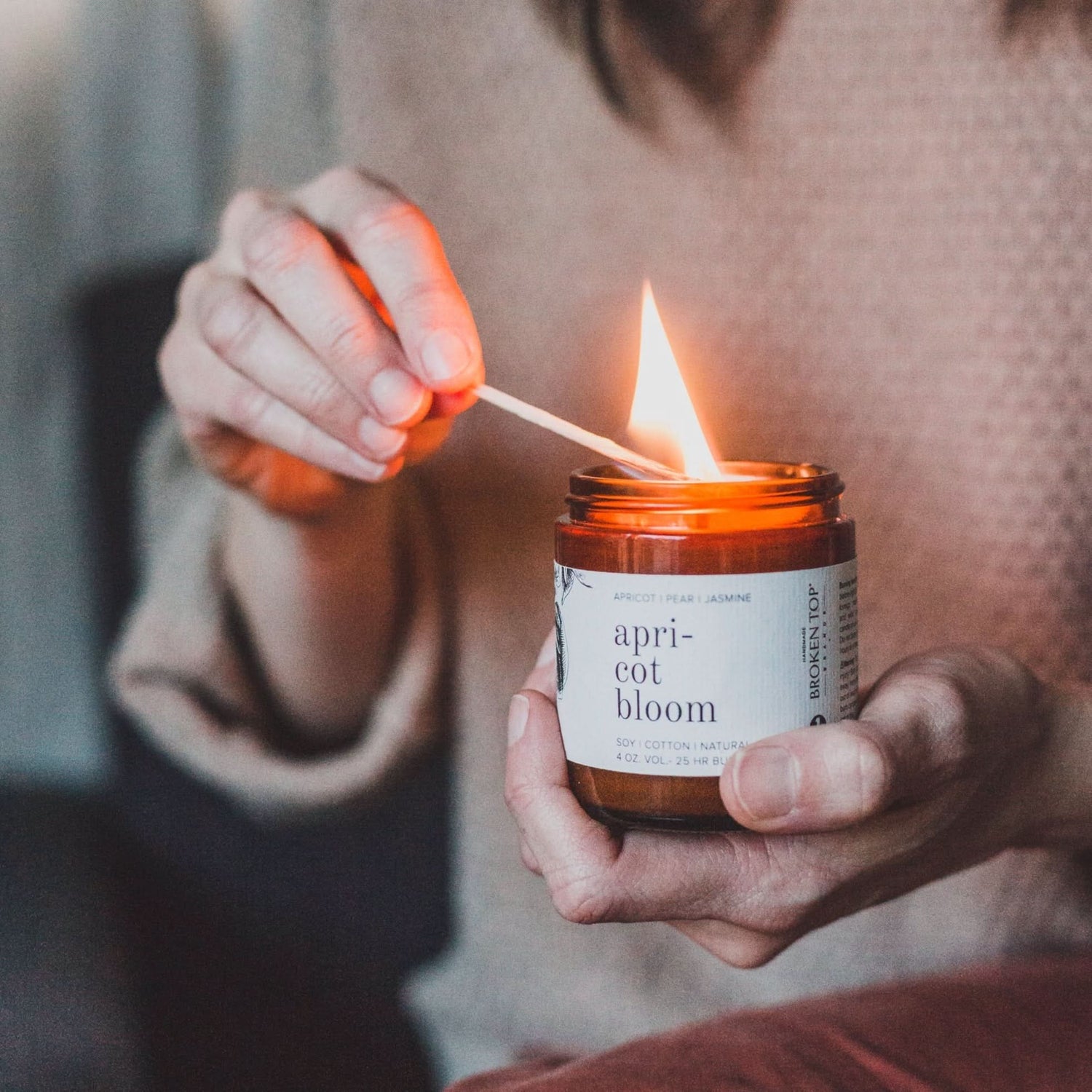 Apricot Bloom Soy Candle - My American Goods