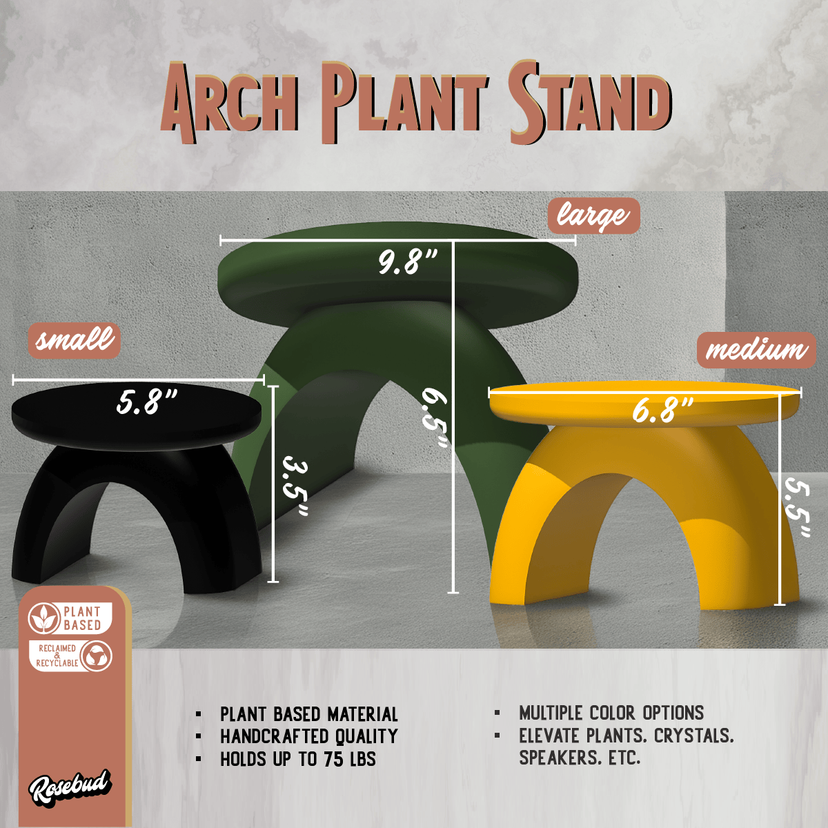 Arch Plant Stand - My American Goods