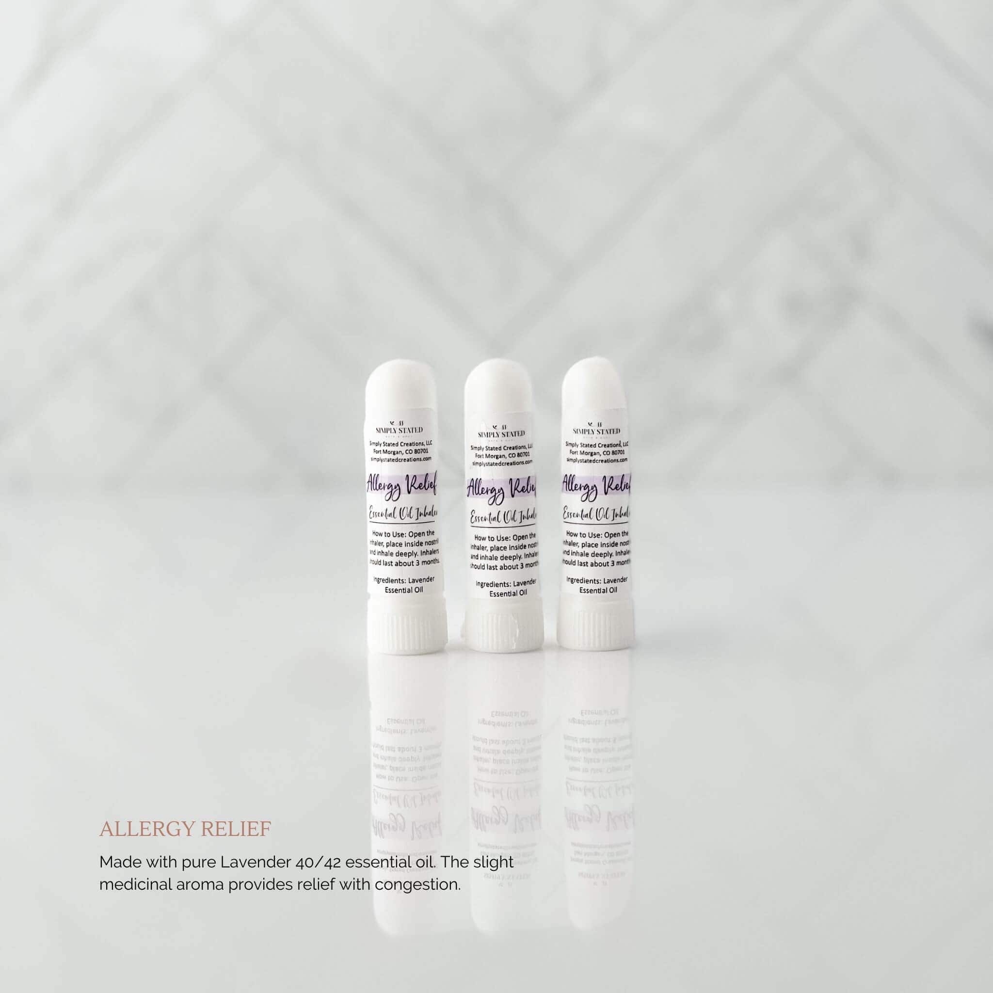 Simply Stated Creations Aromatherapy Tools Soothing Lavender Aromatherapy Inhaler (Classic Label)