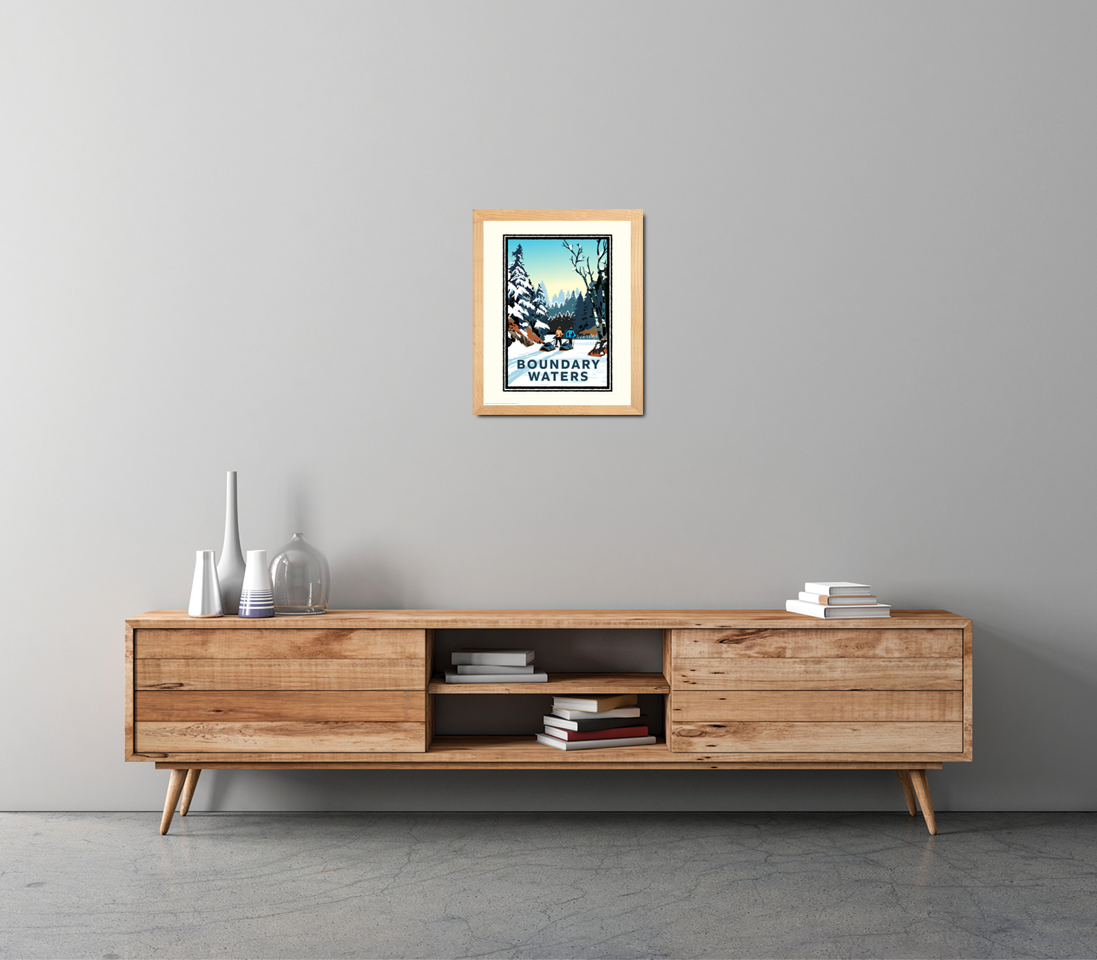 Landmark MN | Boundary Waters Winter Art Print - My American Goods