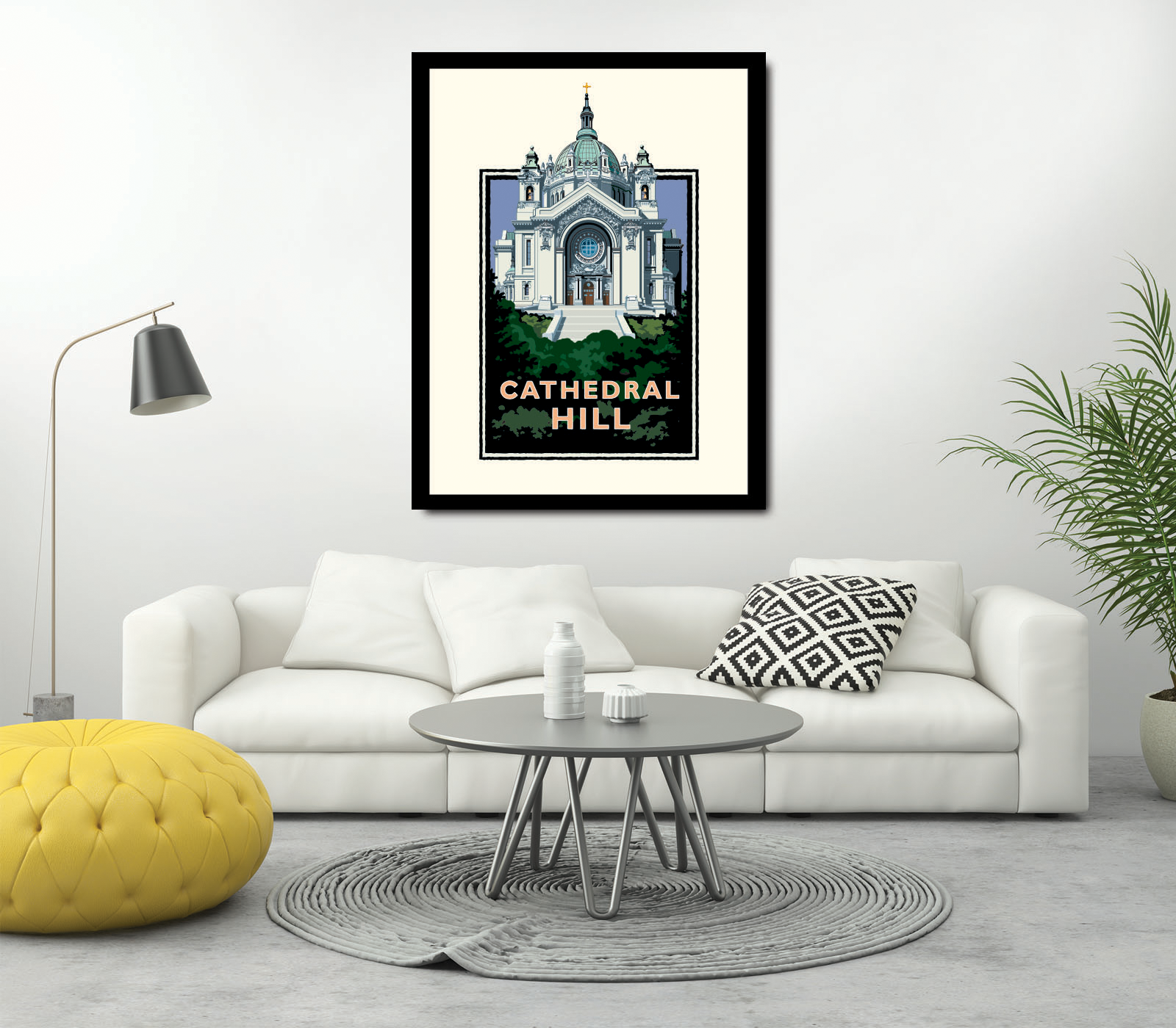 Landmark MN | Cathedral Hill St Paul Art Print - My American Goods