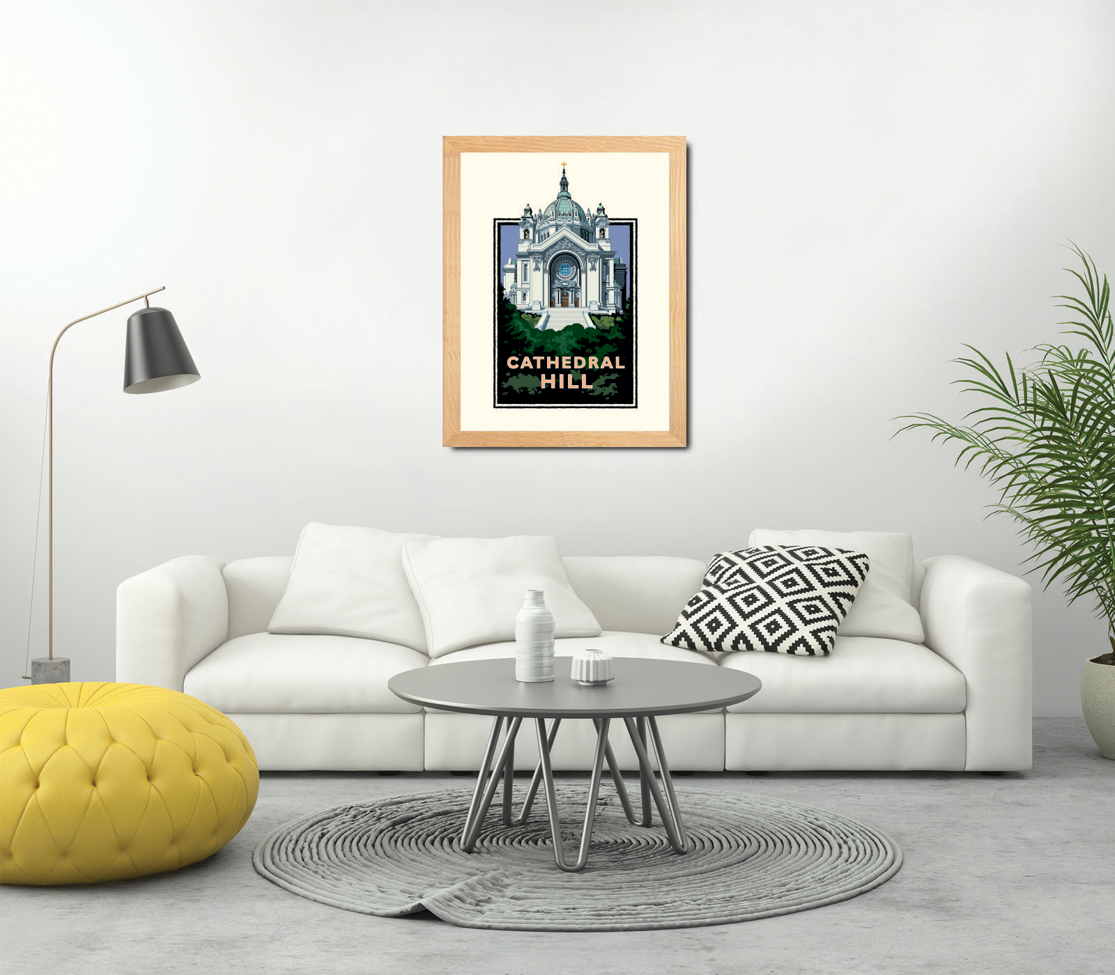 Landmark MN | Cathedral Hill St Paul Art Print - My American Goods