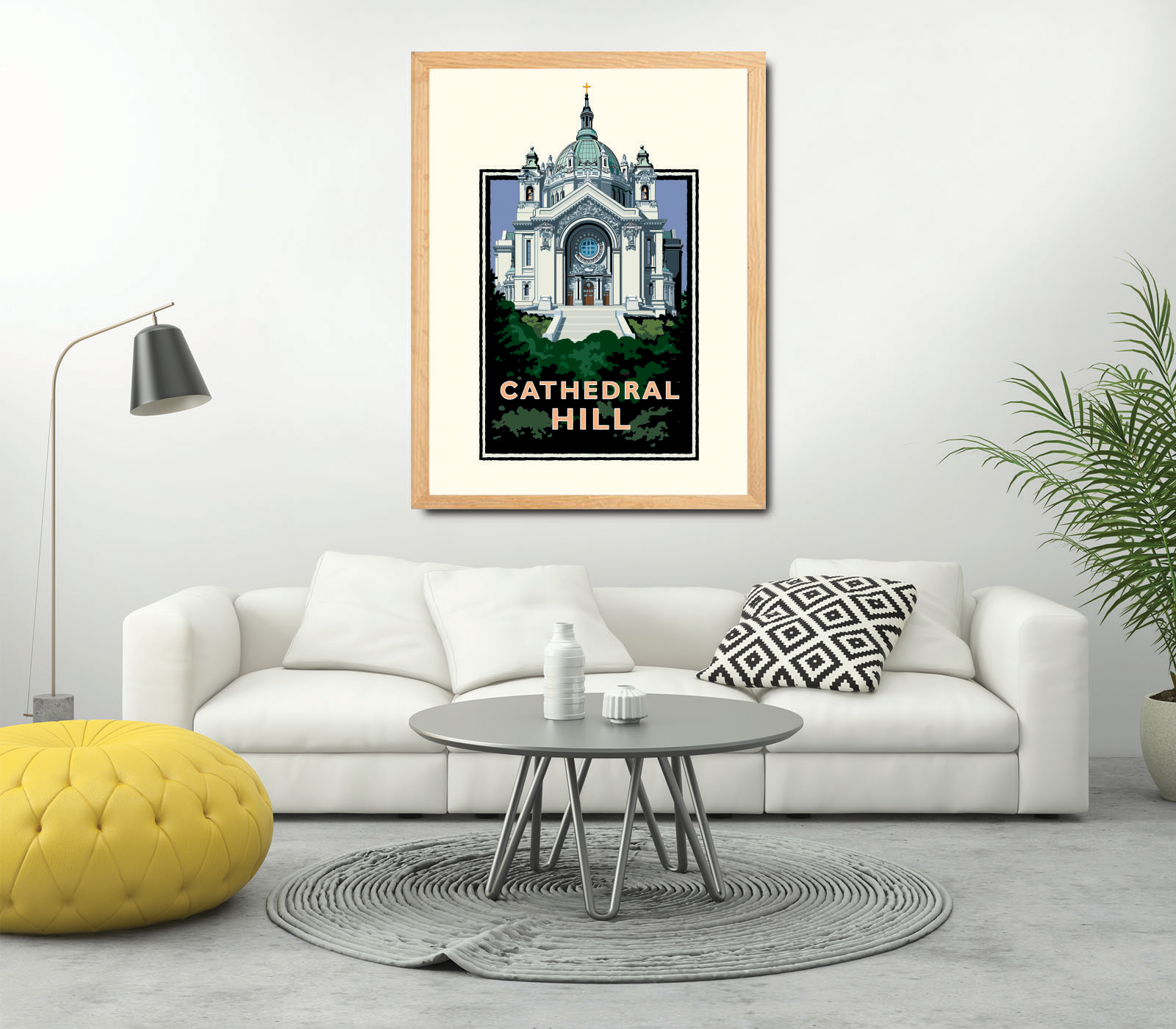 Landmark MN | Cathedral Hill St Paul Art Print - My American Goods