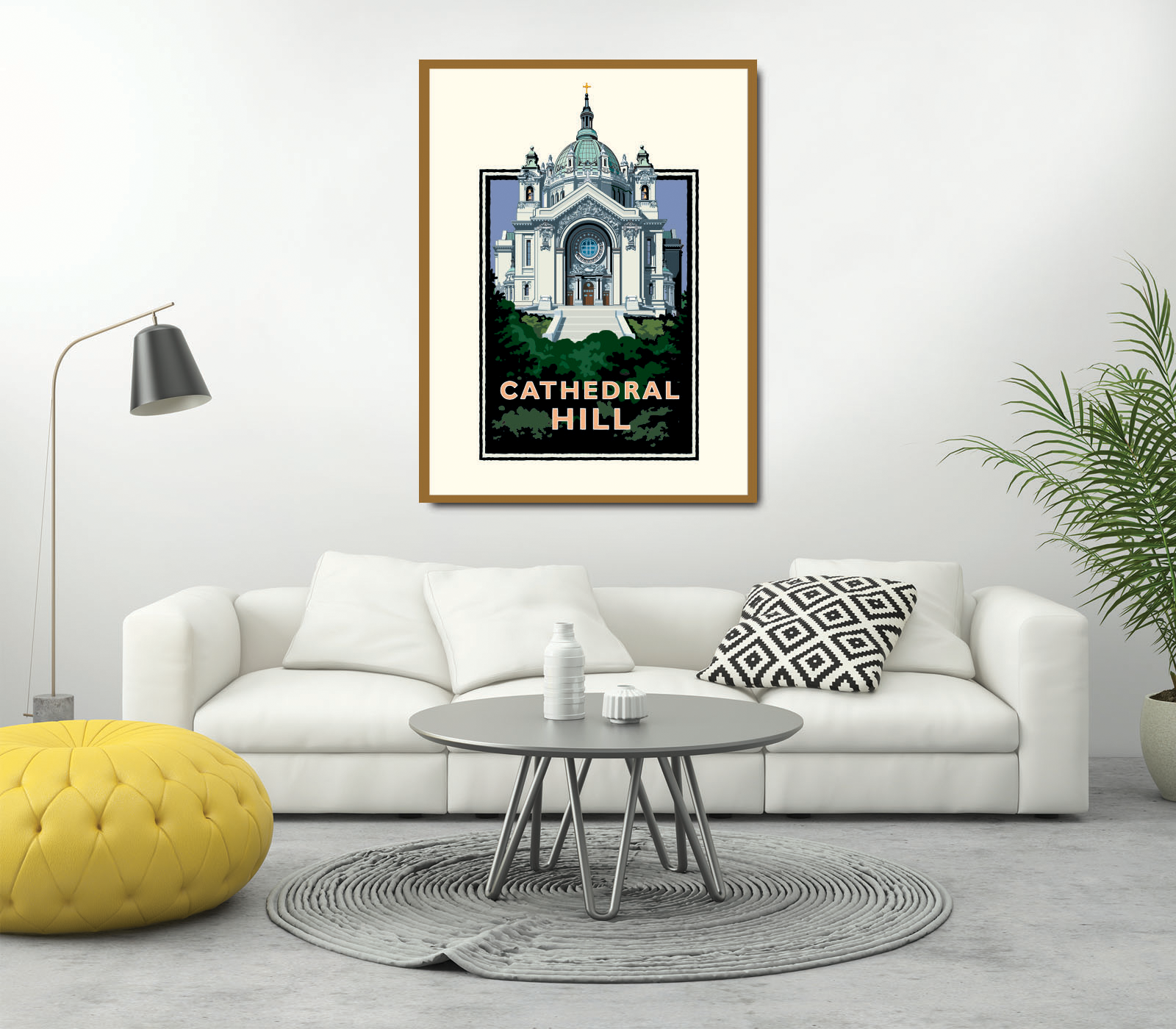 Landmark MN | Cathedral Hill St Paul Art Print - My American Goods