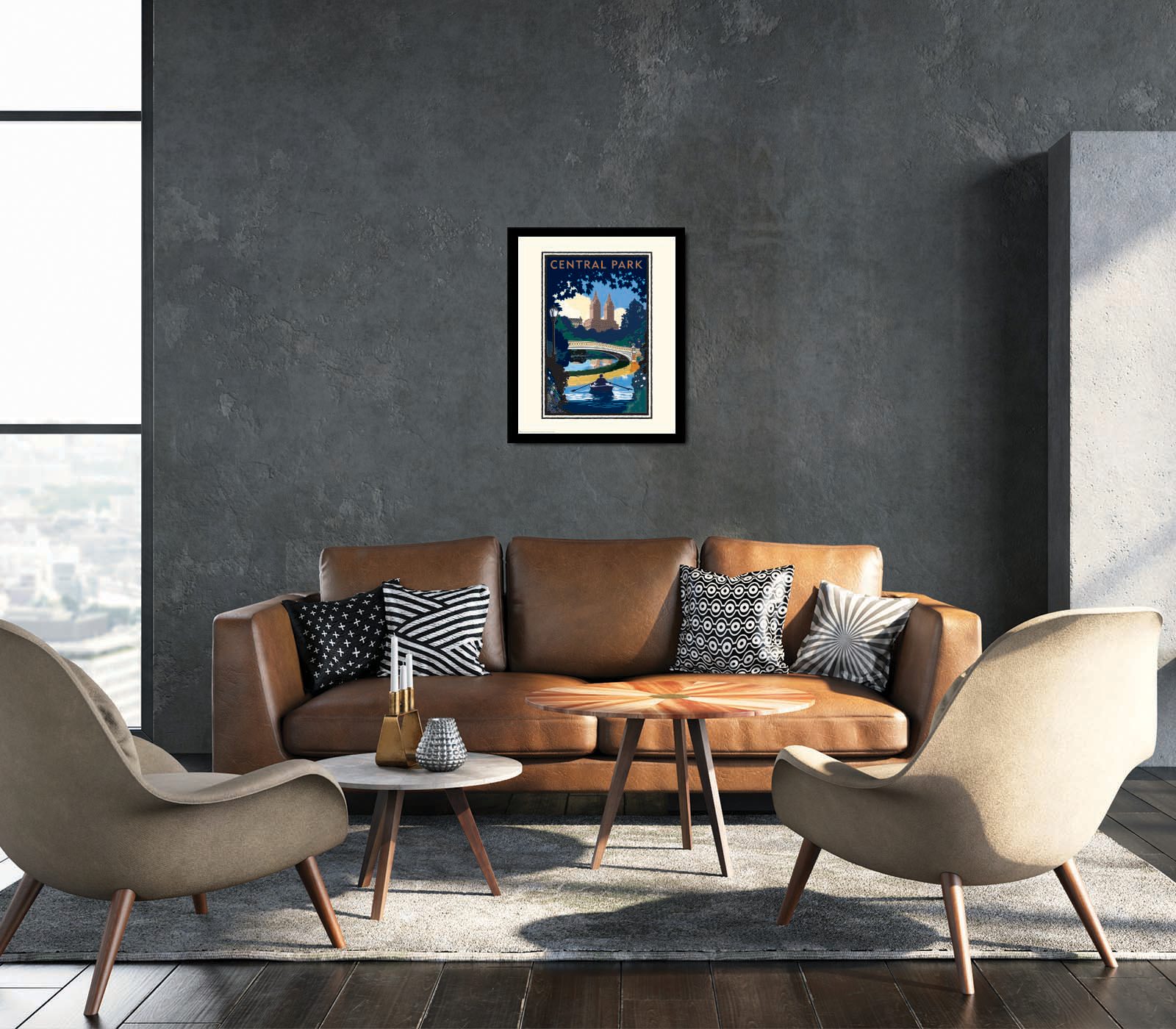 Landmark NY | Central Park Bridge Day NYC Art Print - My American Goods