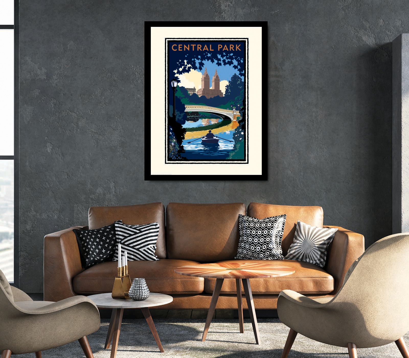 Landmark NY | Central Park Bridge Day NYC Art Print - My American Goods
