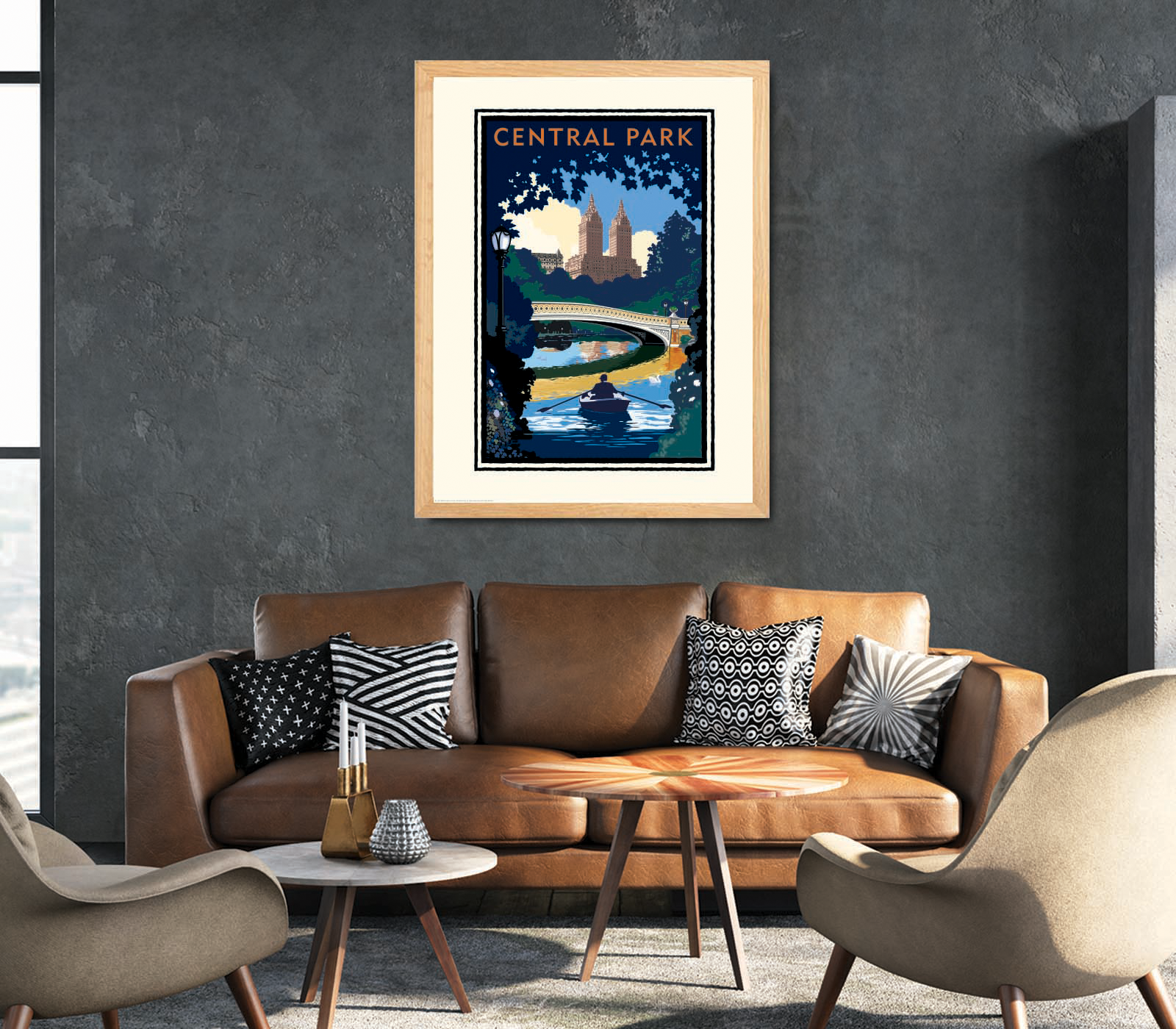 Landmark NY | Central Park Bridge Day NYC Art Print - My American Goods