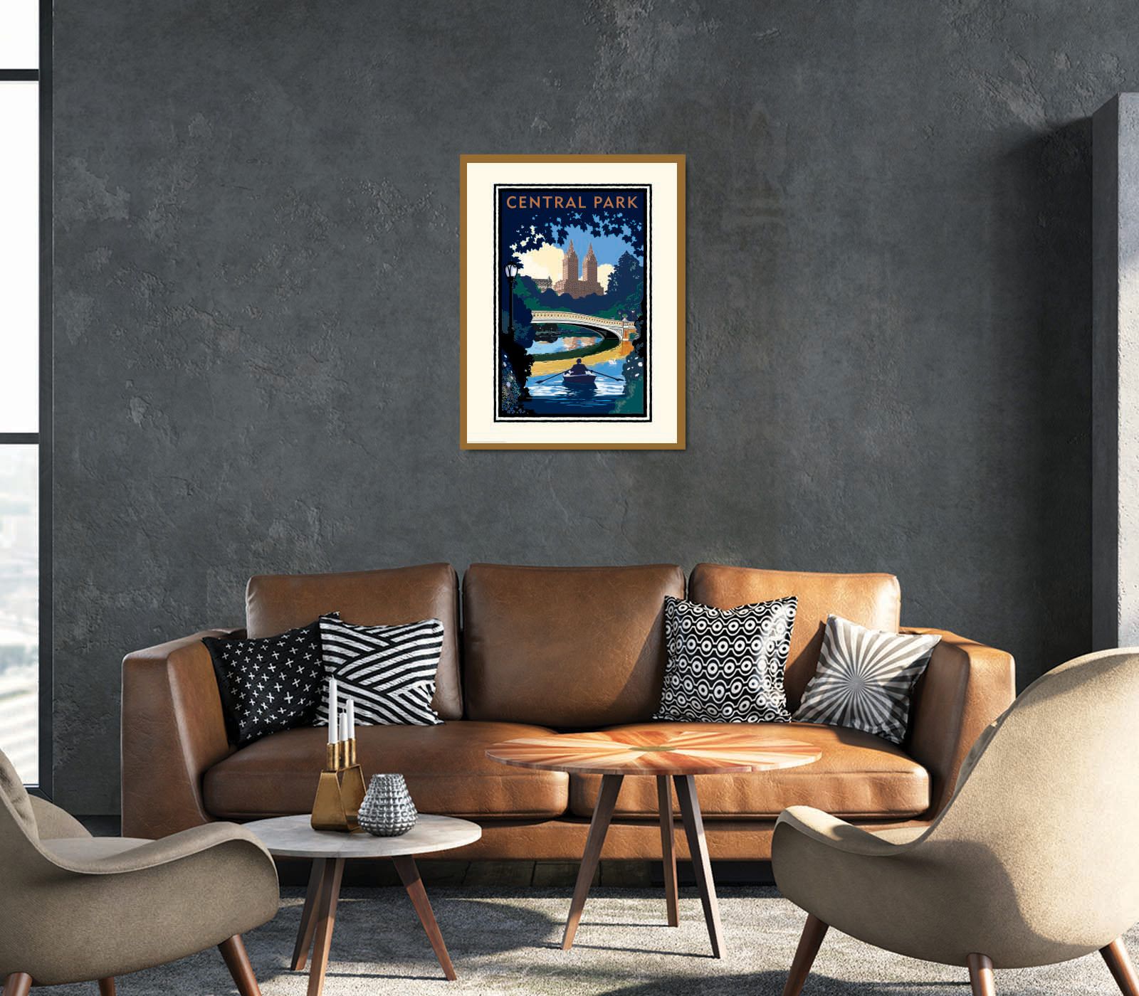 Landmark NY | Central Park Bridge Day NYC Art Print - My American Goods