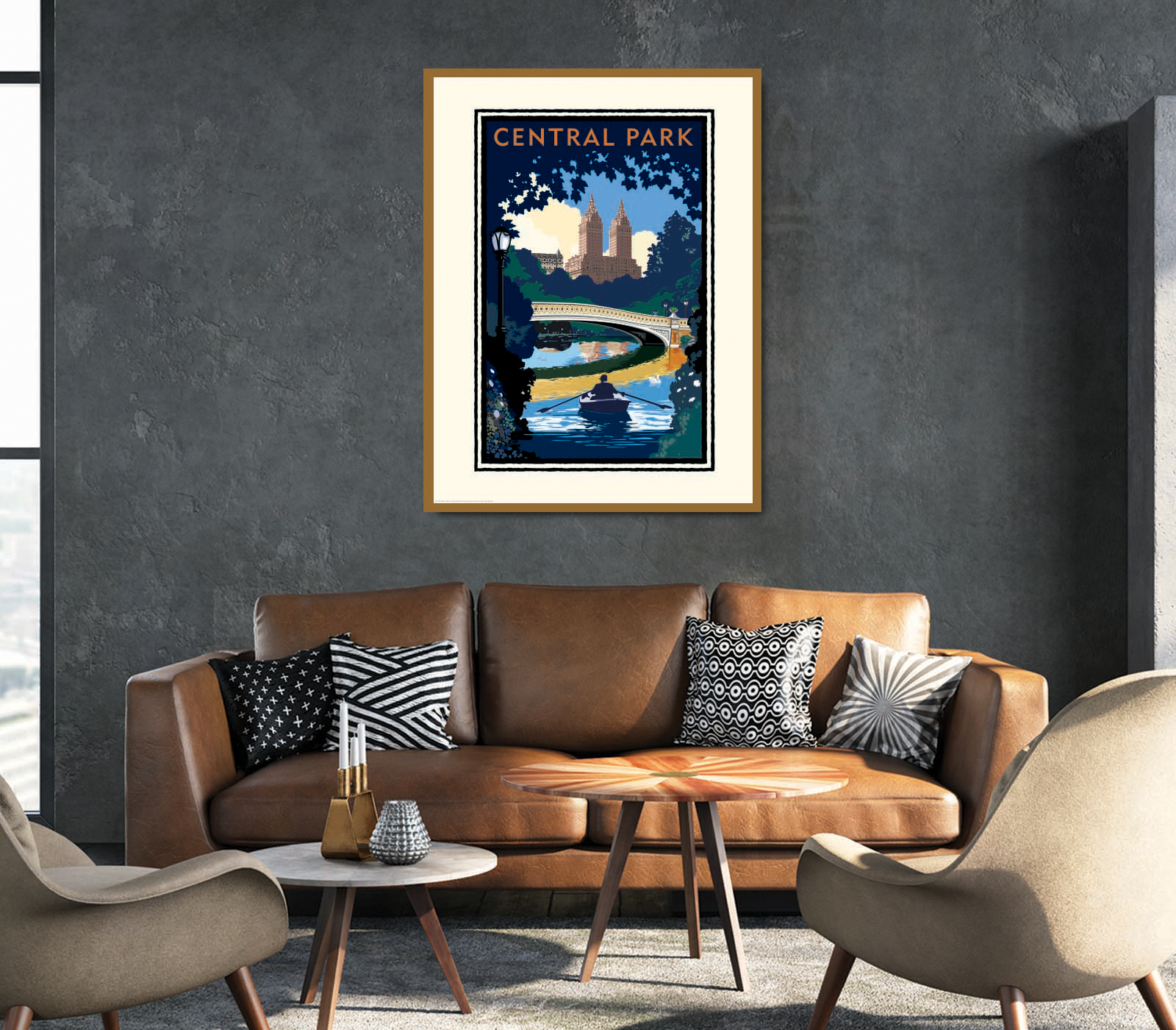Landmark NY | Central Park Bridge Day NYC Art Print - My American Goods