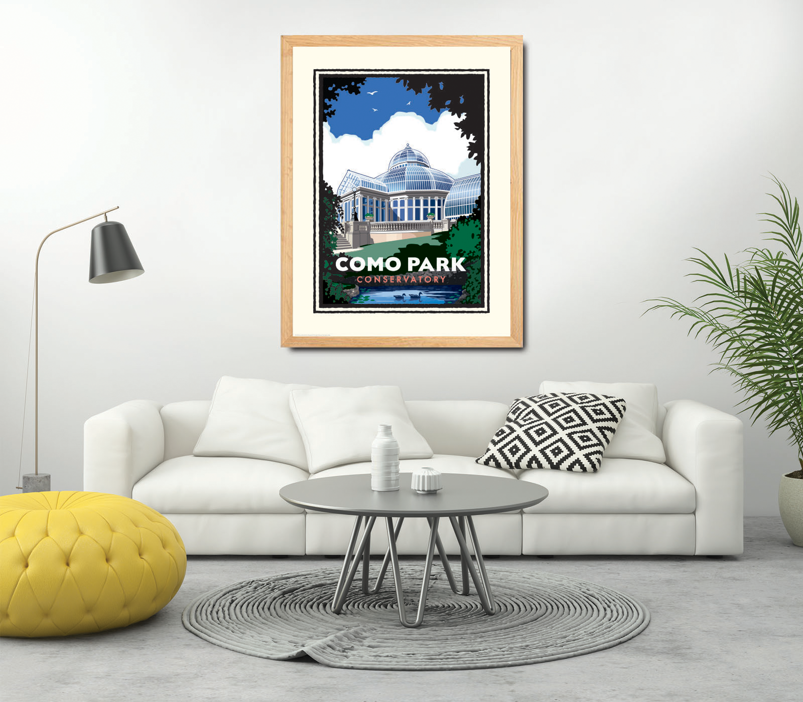 Landmark MN | Como Park Conservatory St Paul Art Print - My American Goods