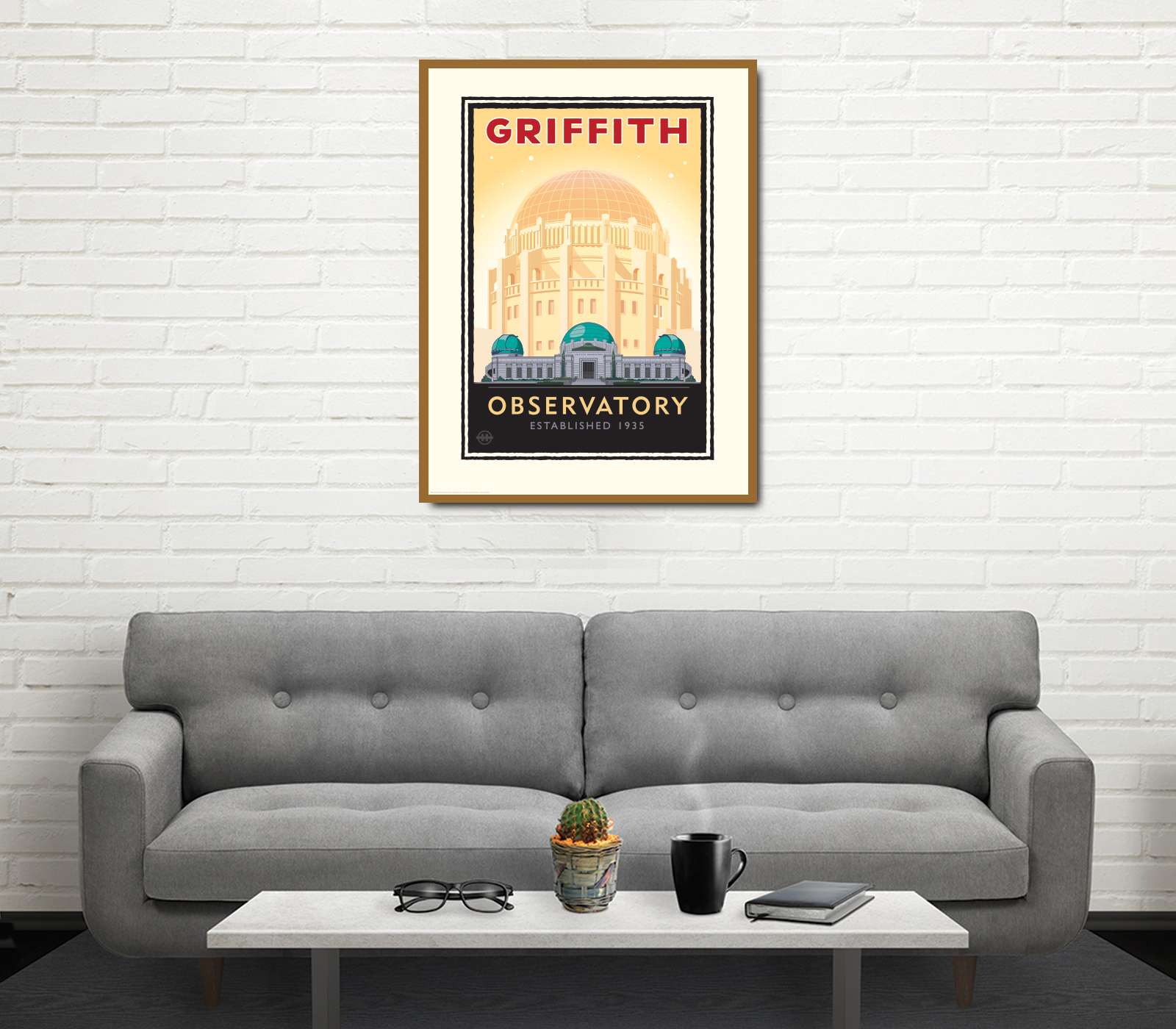 Landmark CA | Griffith Park Observatory Gold - My American Goods