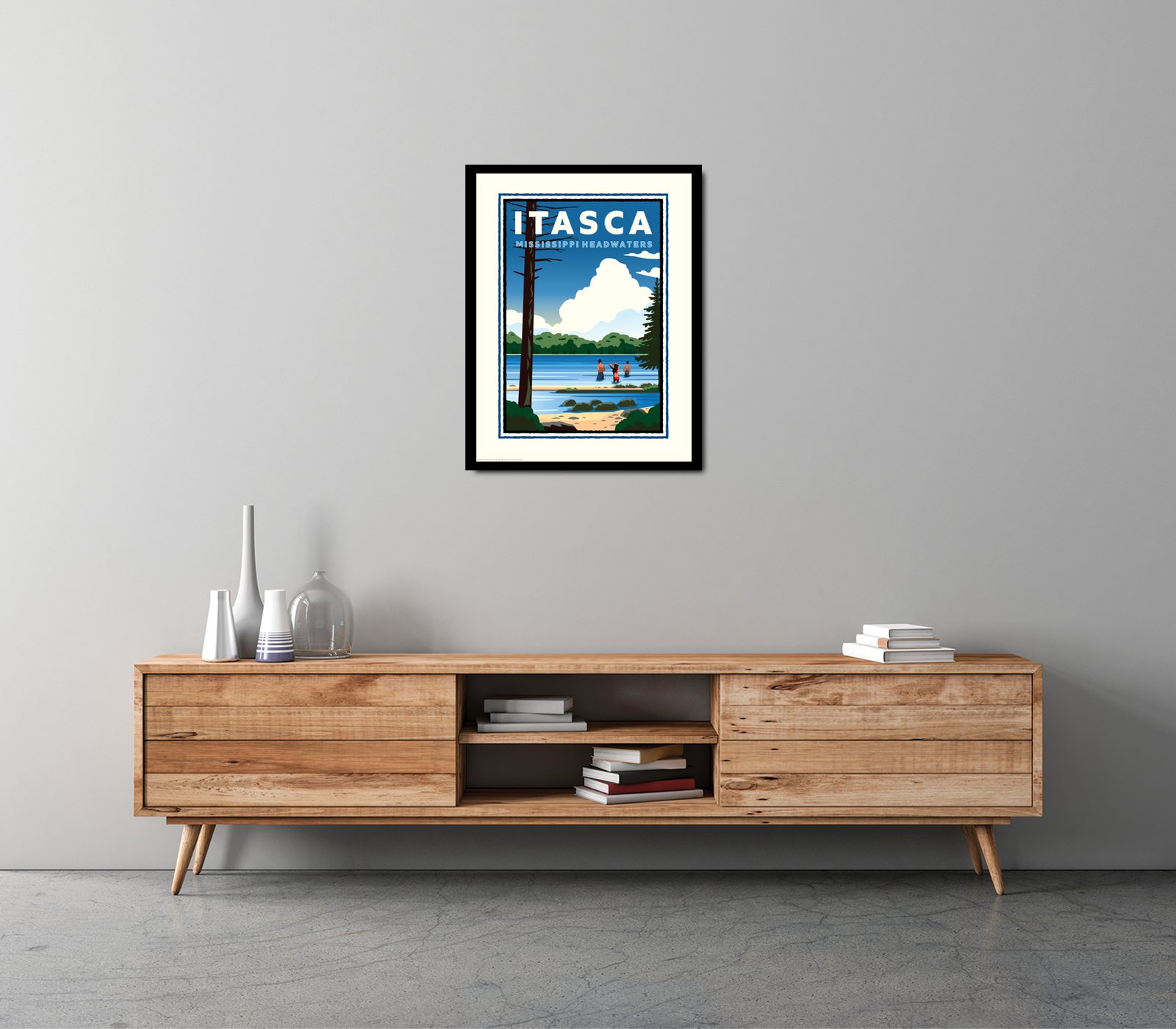 Landmark MN | Itasca State Park Art Print - My American Goods