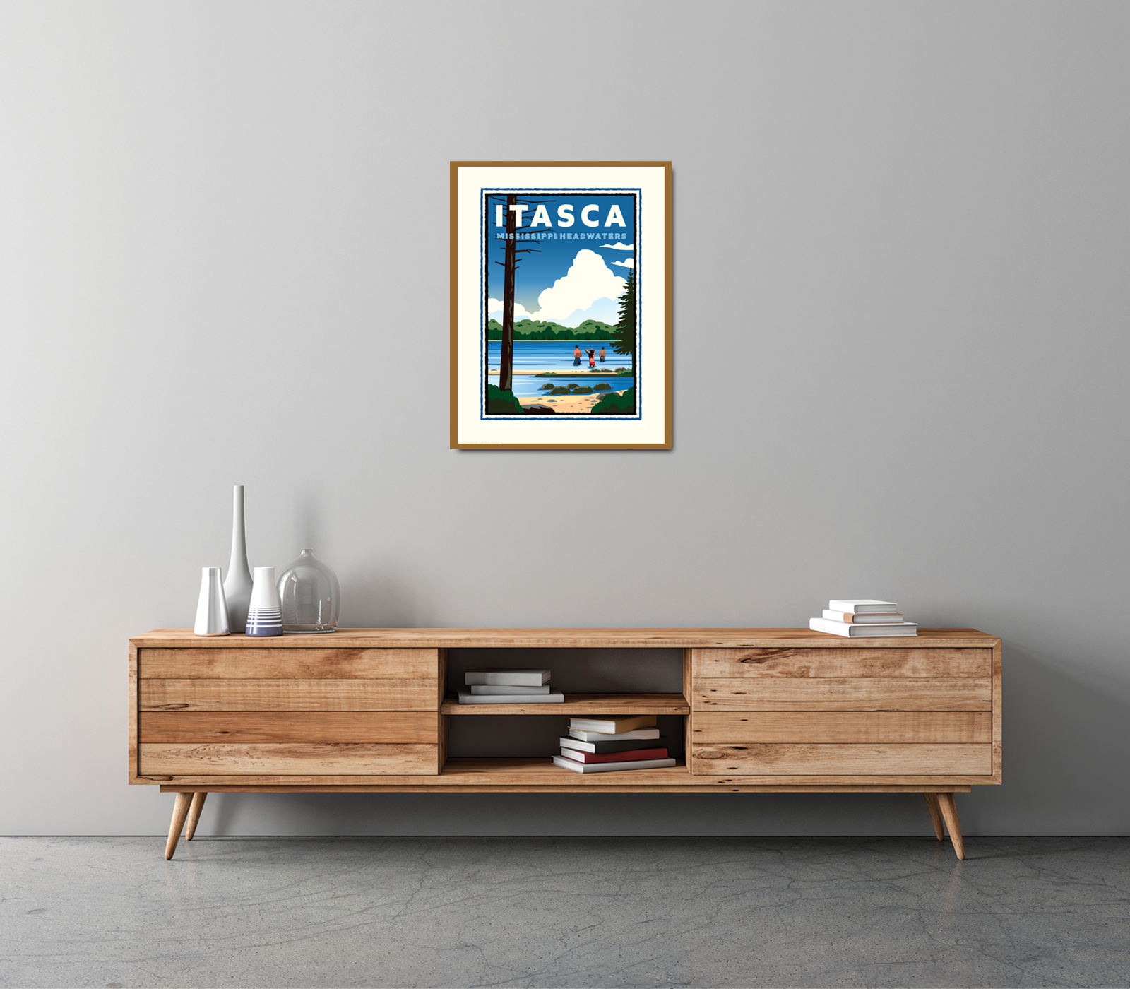 Landmark MN | Itasca State Park Art Print - My American Goods