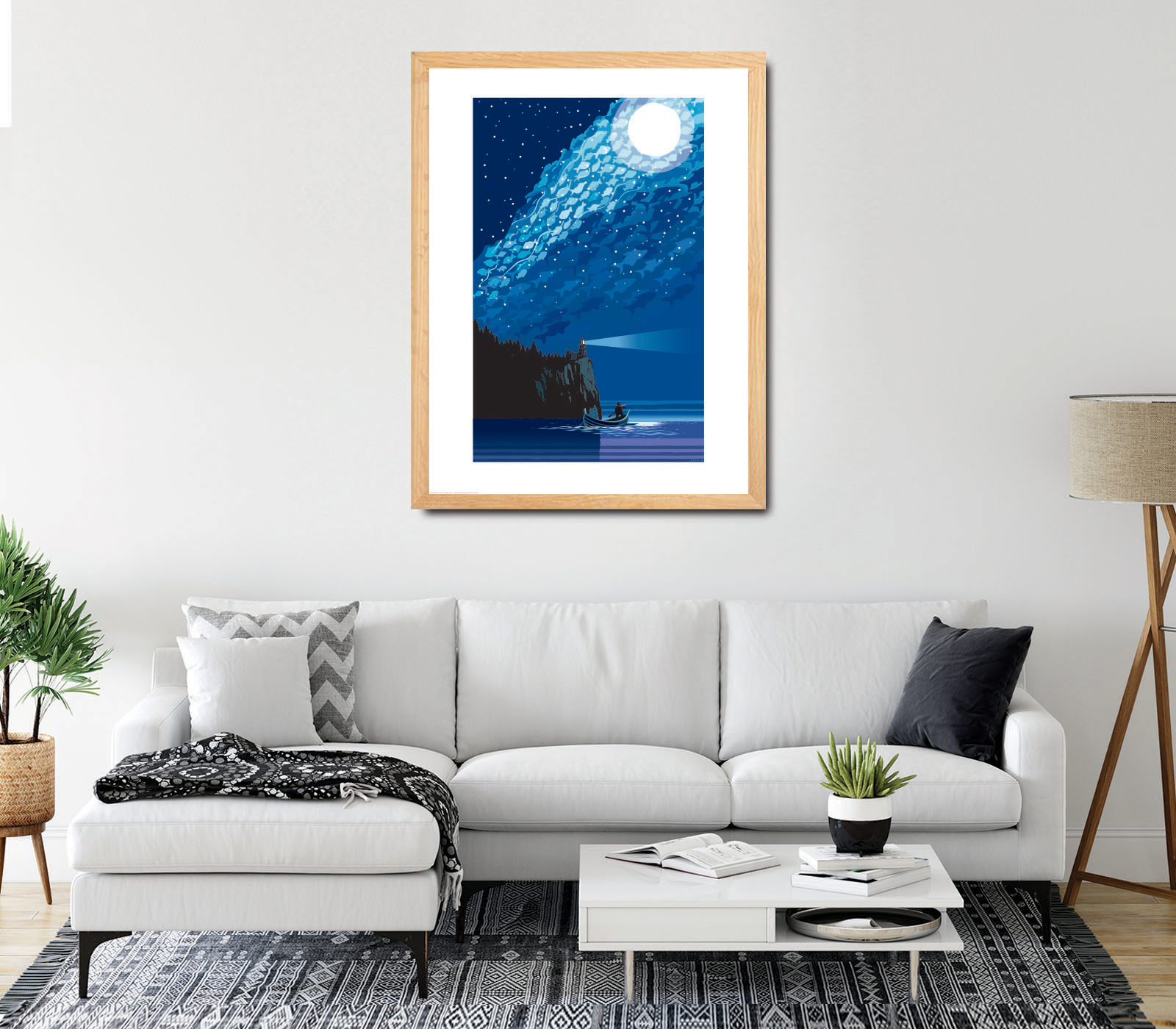 Landmark MN | Lake Superior Starry Night Art Print - My American Goods