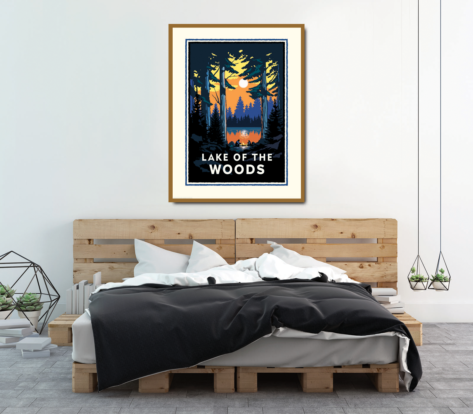 Landmark MN | Lake of the Woods Art Print - My American Goods