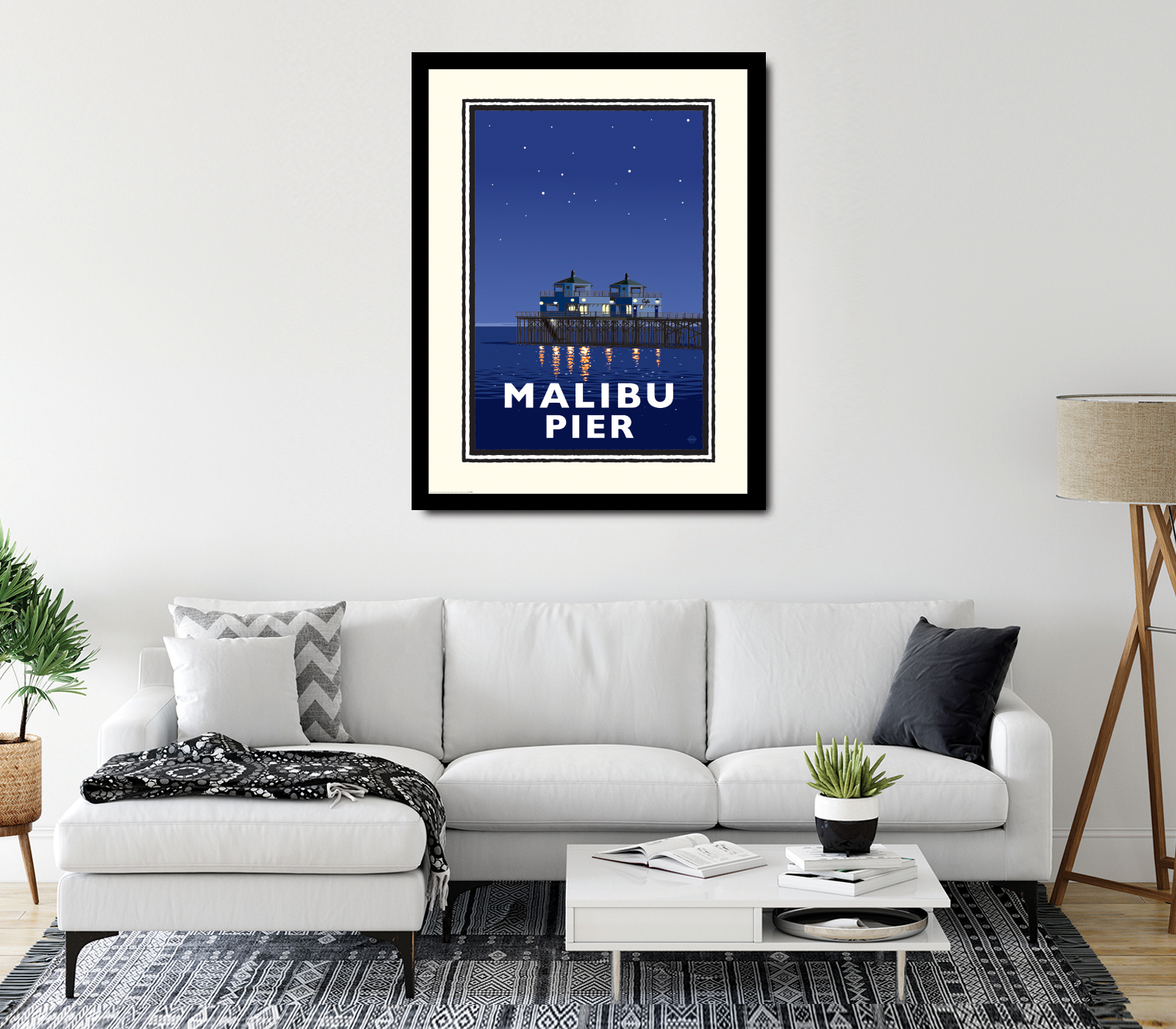 Landmark CA | Malibu Pier Night - My American Goods
