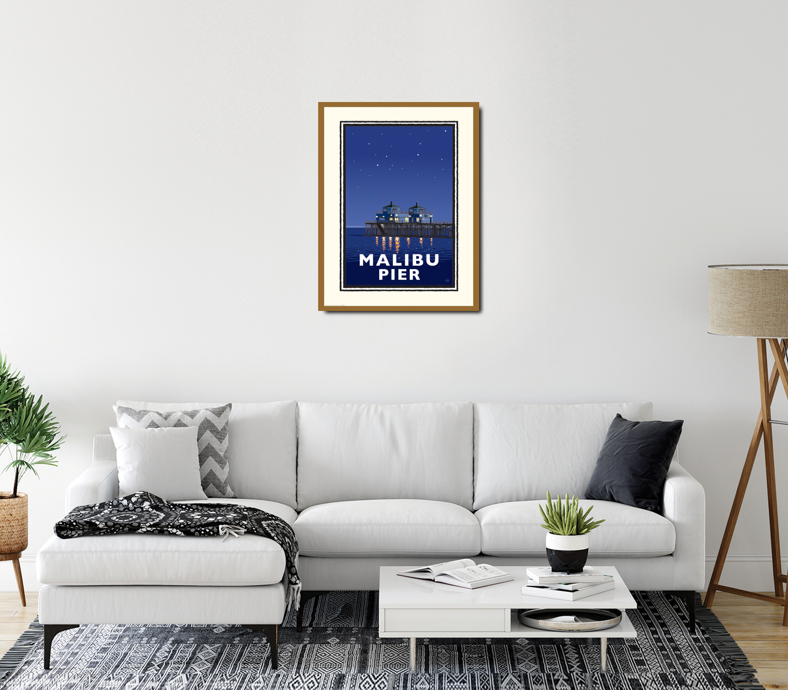 Landmark CA | Malibu Pier Night - My American Goods