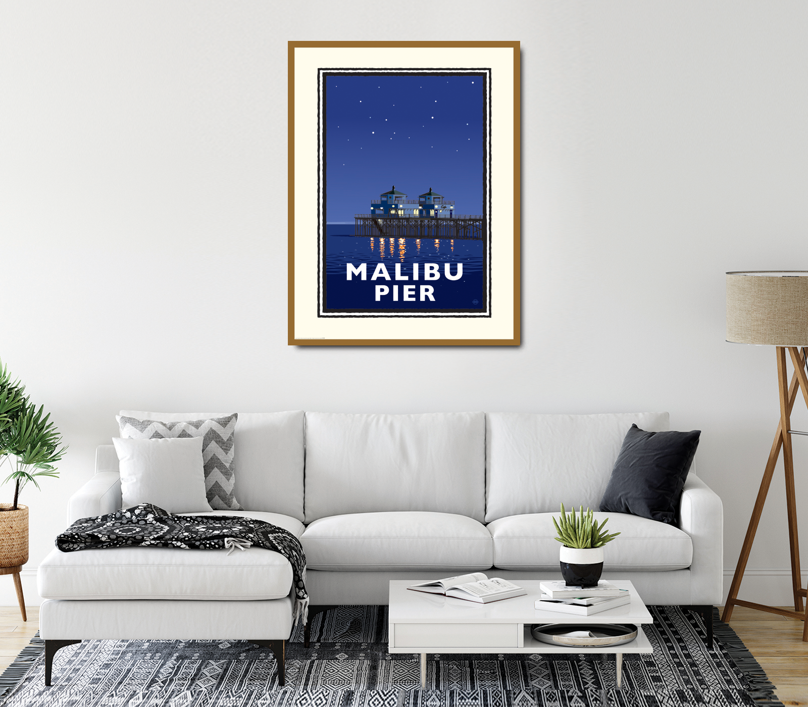 Landmark CA | Malibu Pier Night - My American Goods