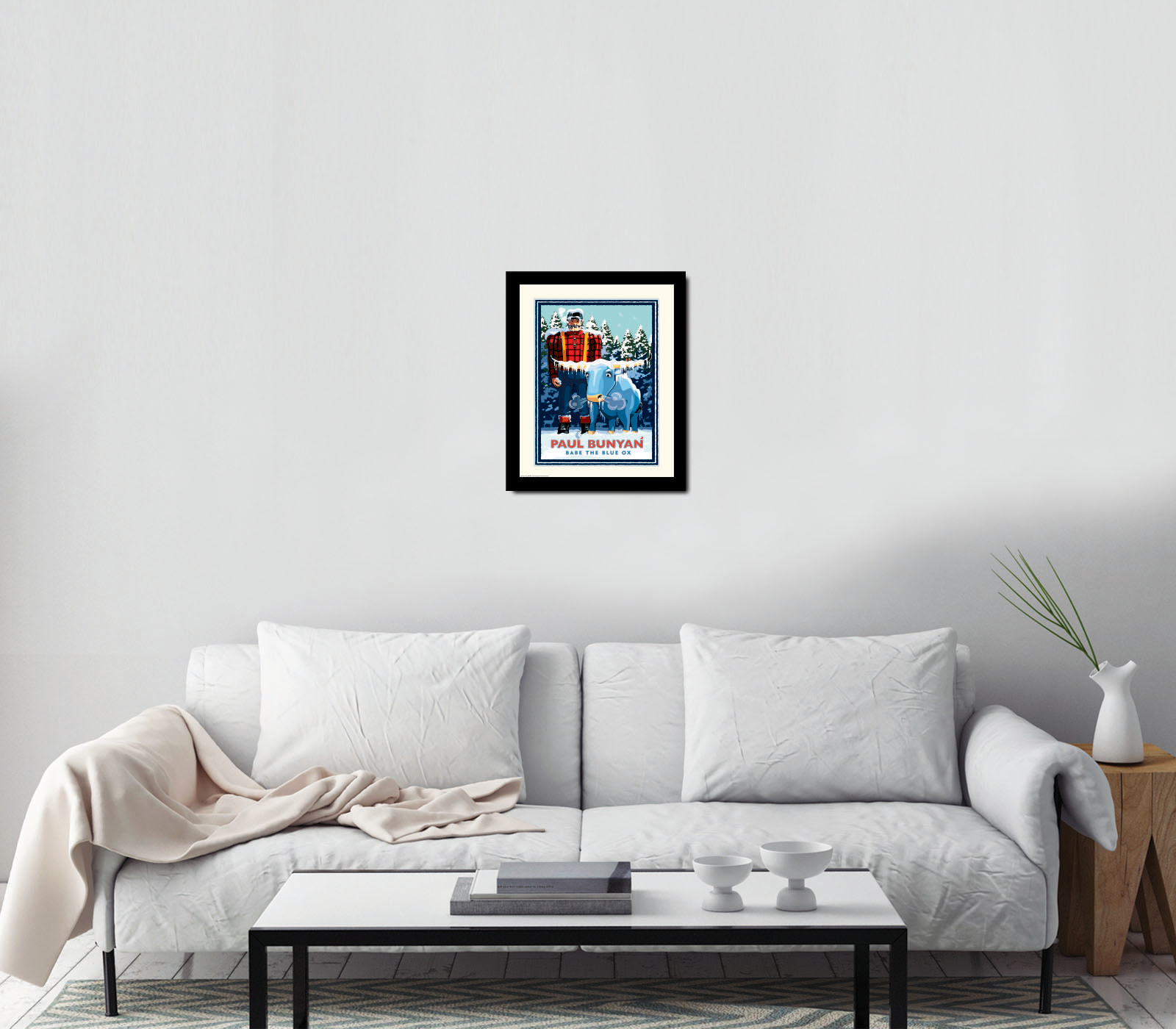 Landmark MN | Paul Bunyan Winter Scene Art Print