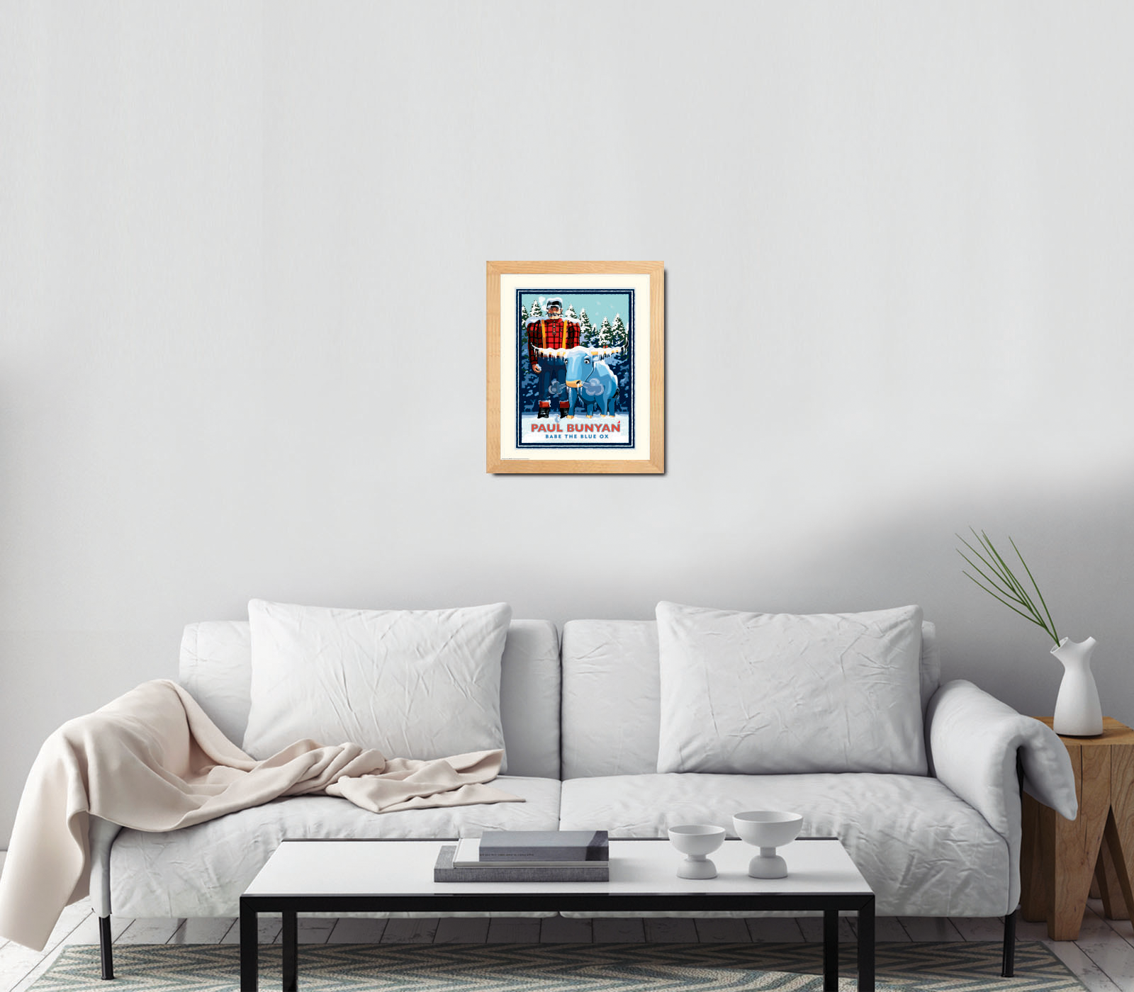 Landmark MN | Paul Bunyan Winter Scene Art Print