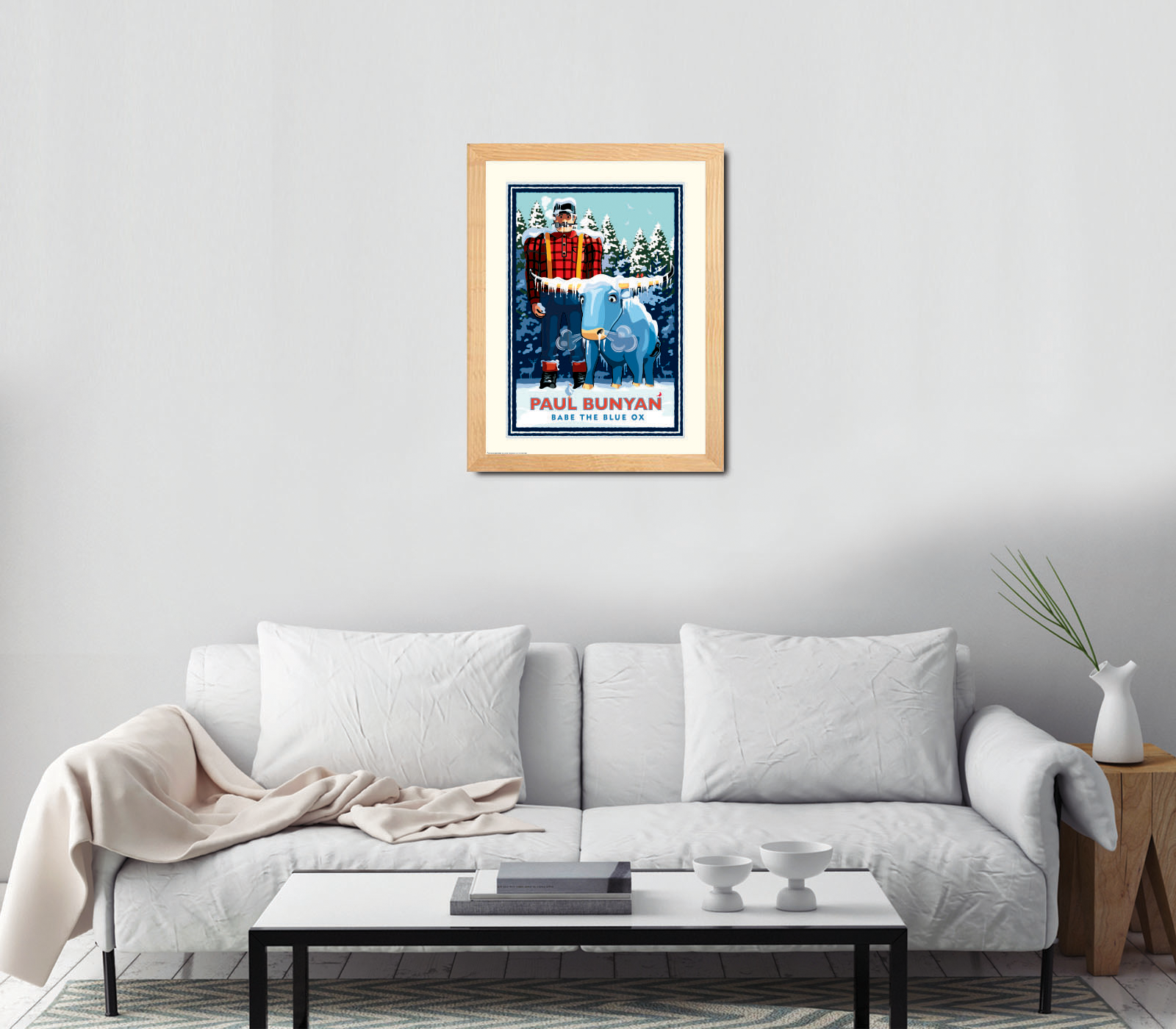 Landmark MN | Paul Bunyan Winter Scene Art Print