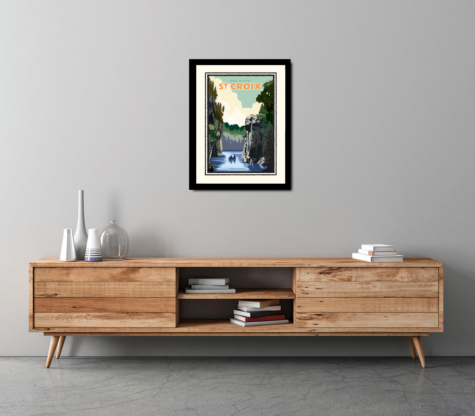 Landmark WI | St. Croix River Art Print - My American Goods