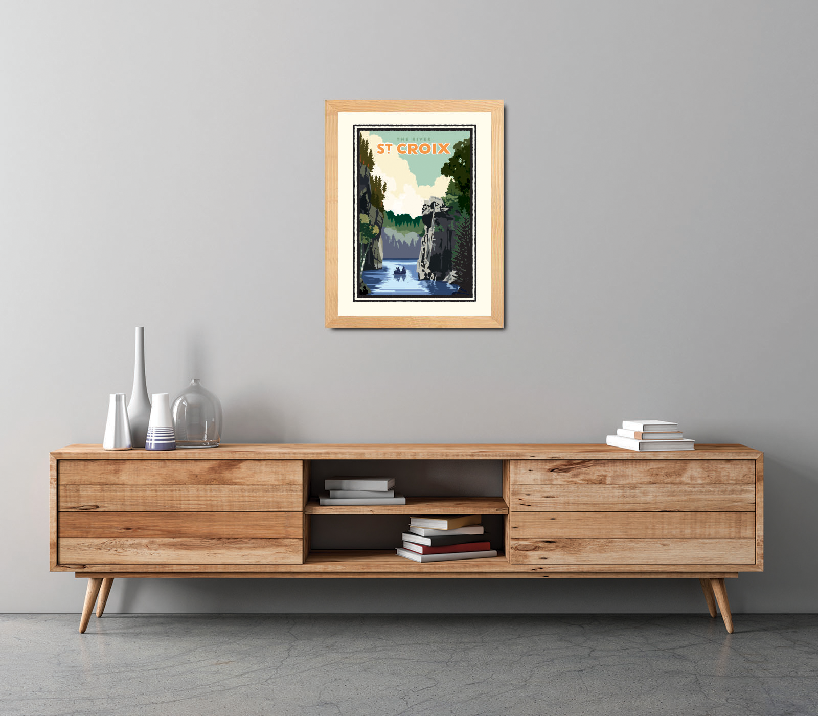 Landmark WI | St. Croix River Art Print - My American Goods