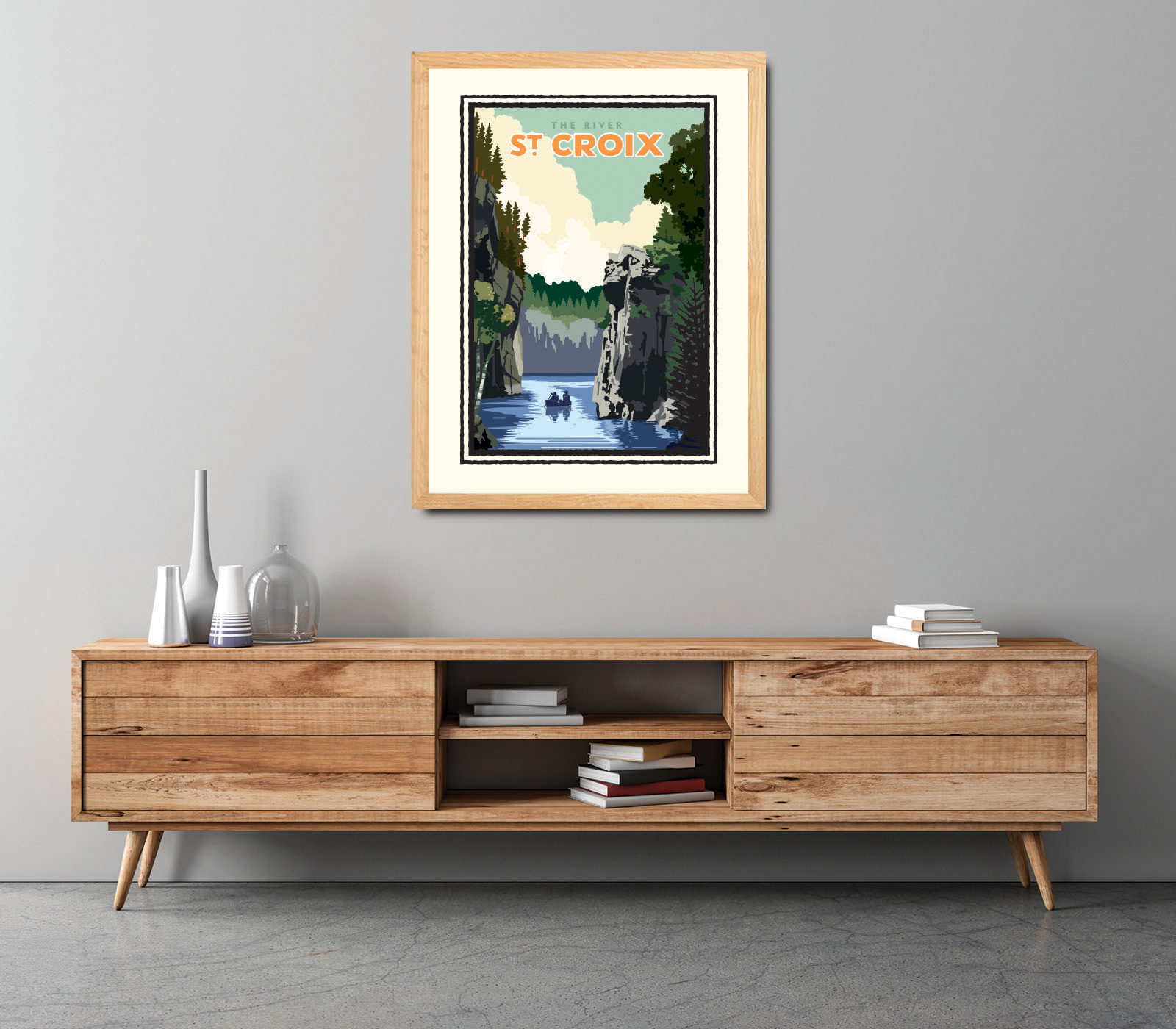 Landmark WI | St. Croix River Art Print - My American Goods