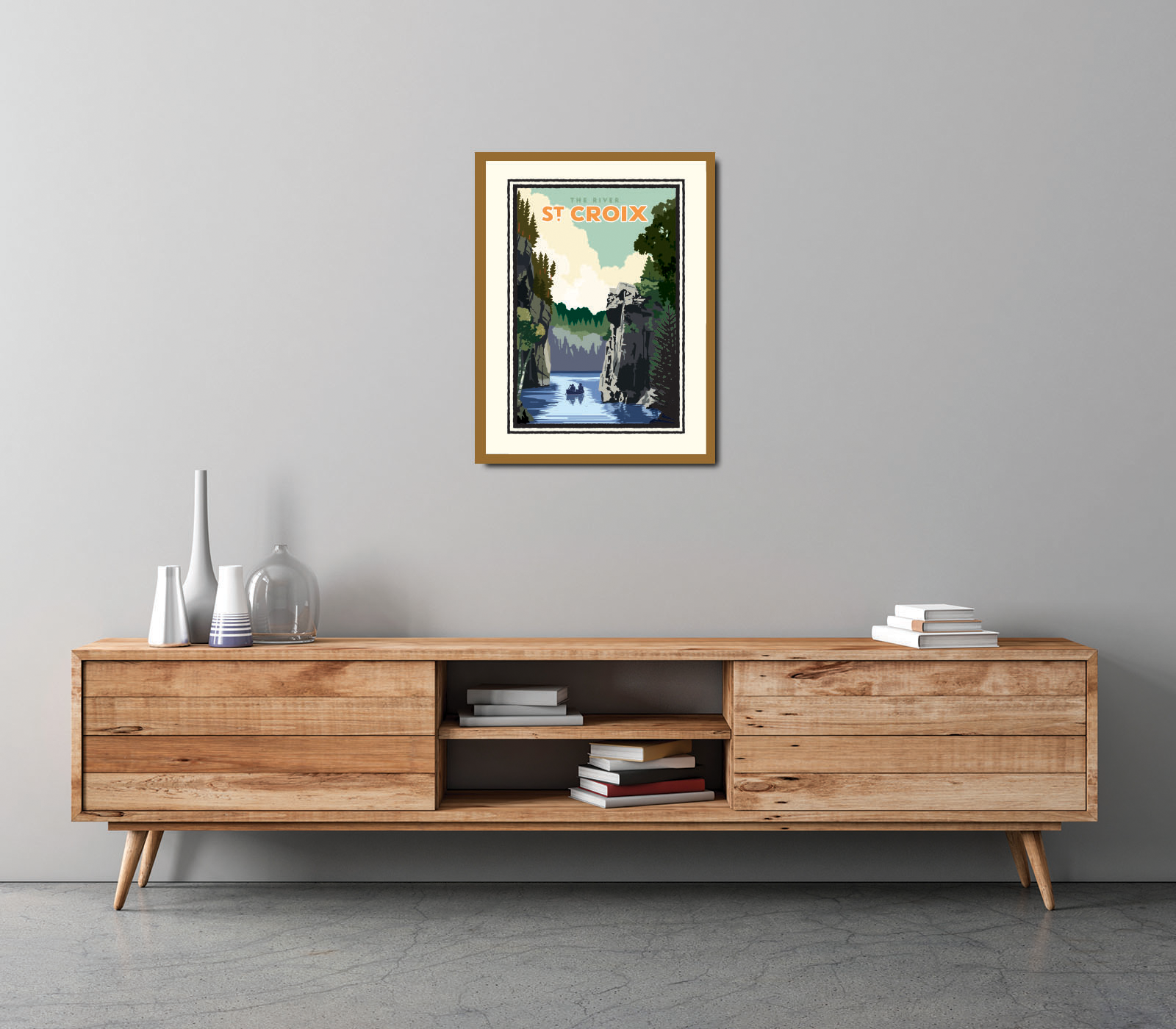 Landmark WI | St. Croix River Art Print - My American Goods