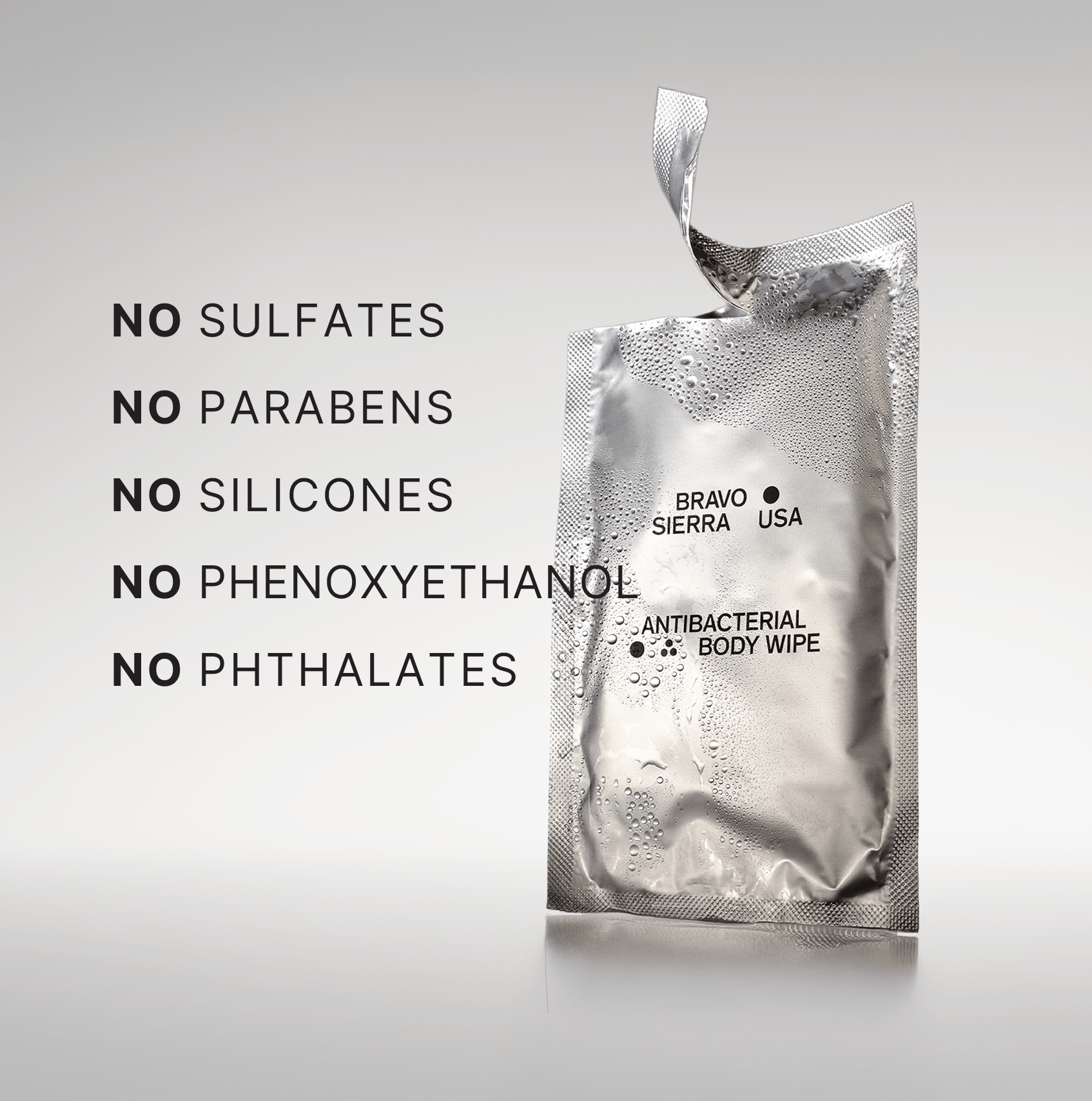 Bravo Sierra BODY WIPES Antibacterial Body Wipes