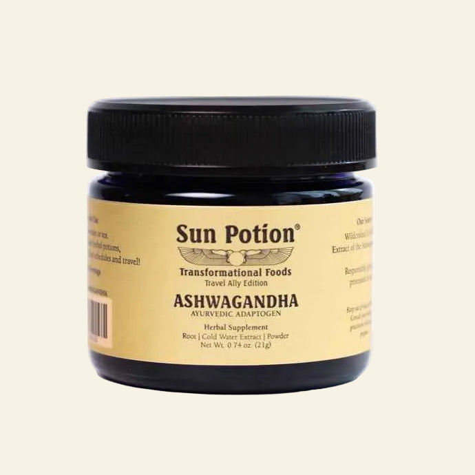Sun Potion Adaptogen 21 grams Ashwagandha (Wildcrafted) - Travel Ally Edition