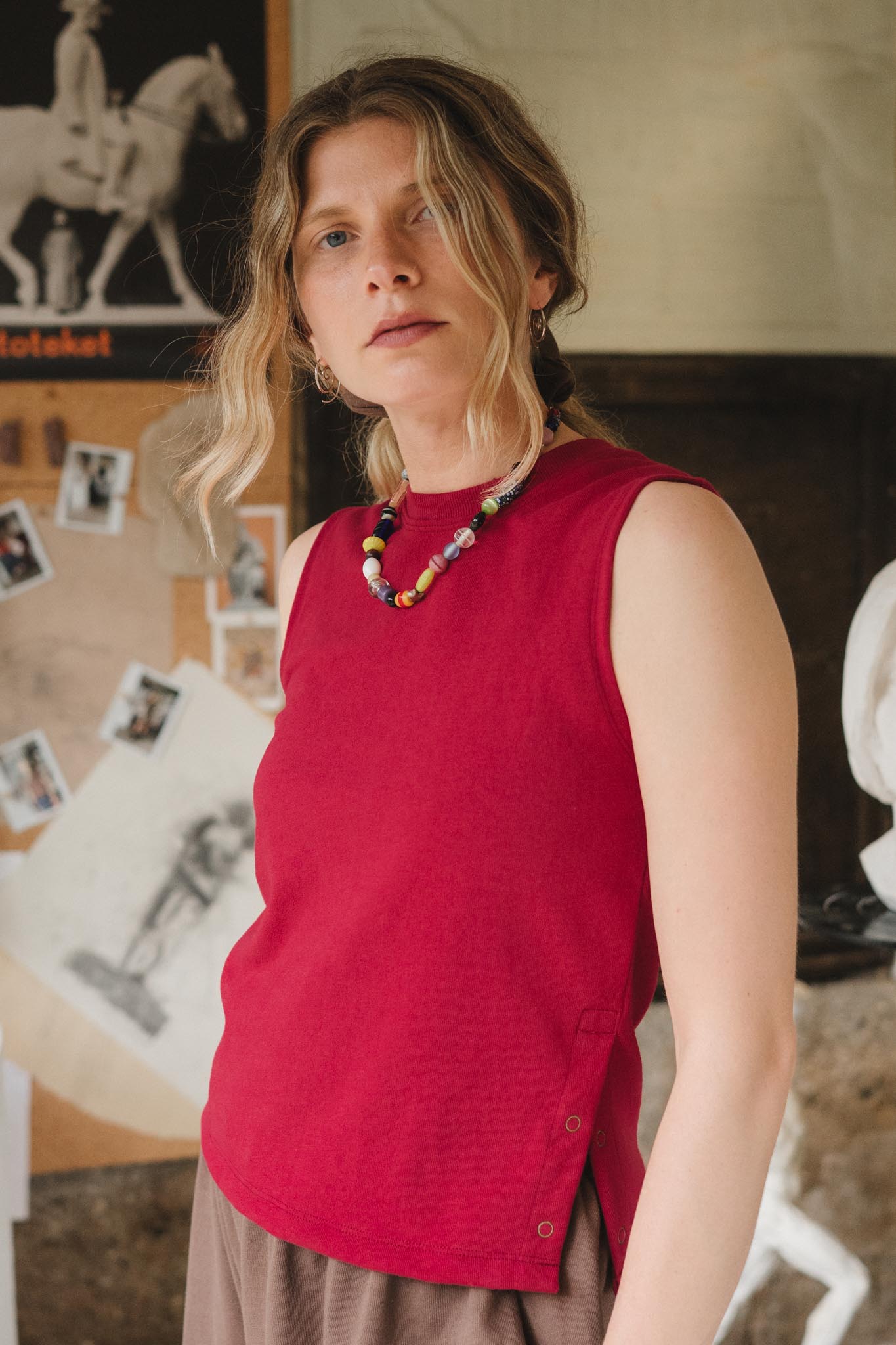 Cleo Tank in Madder