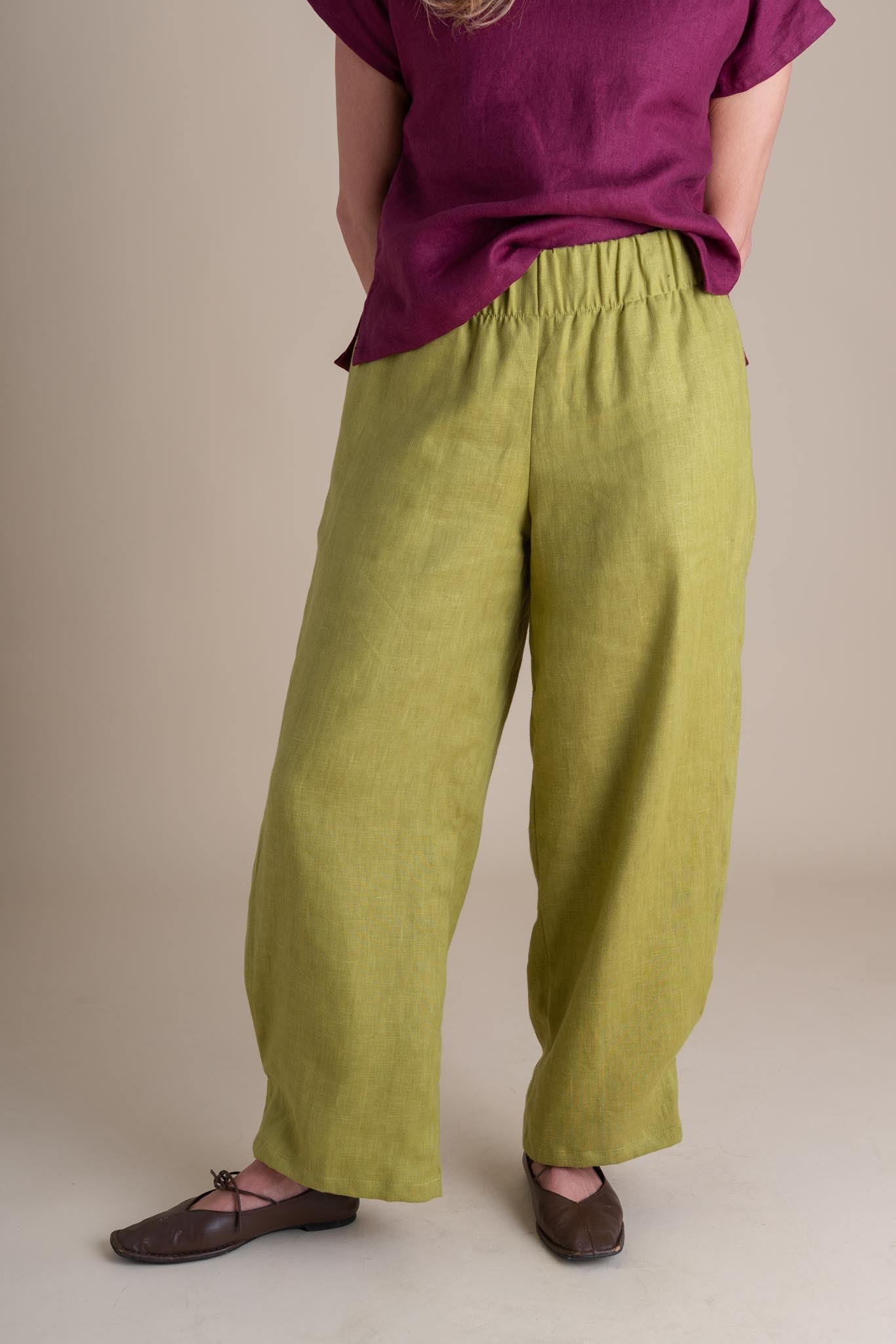 Crescent Moon Pants in Citrus