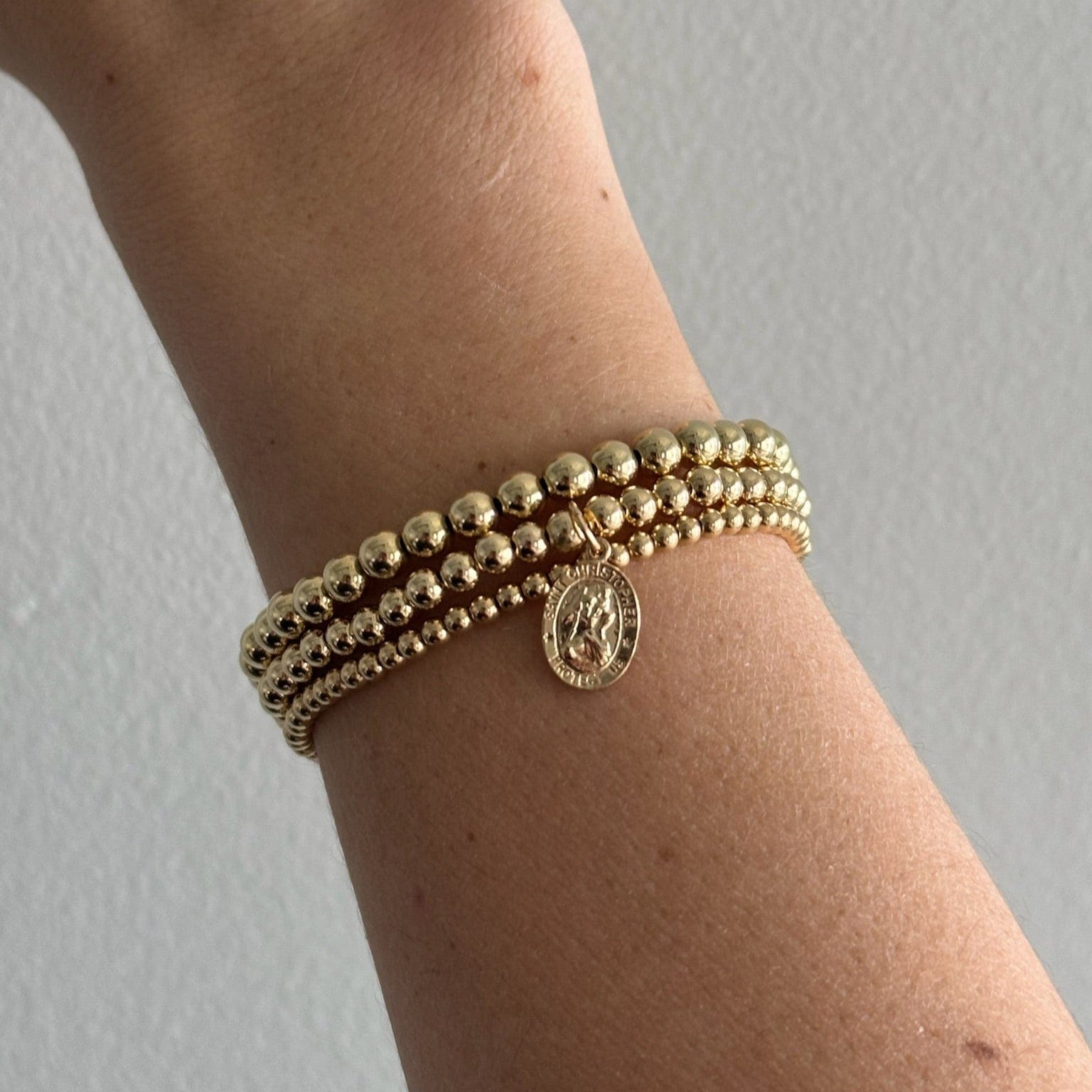 St. Christopher Juno Bracelet Triple Stack