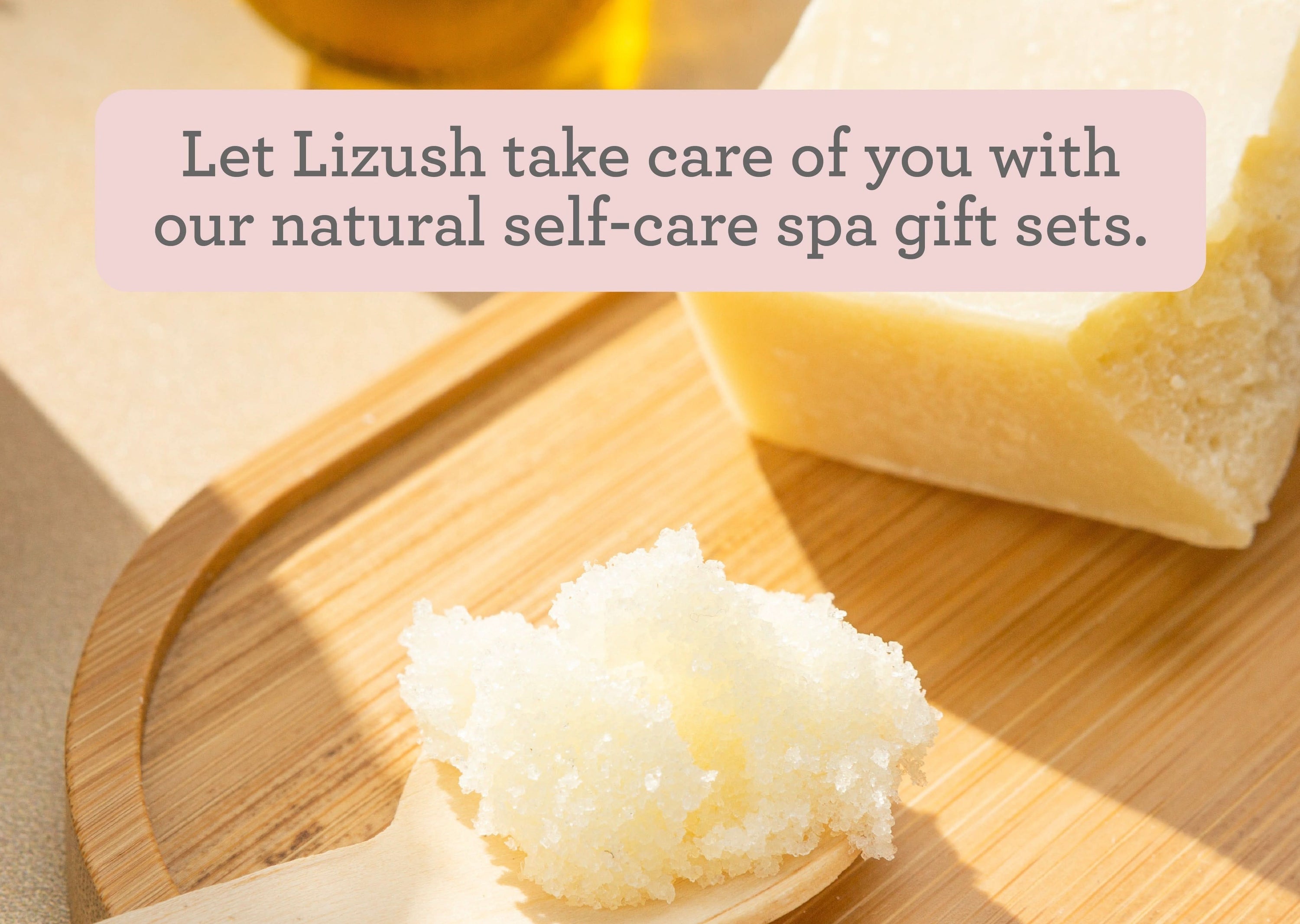 Lizush CREAMS & OILS Reviving set with Grapefruit shea butter and Body scrub