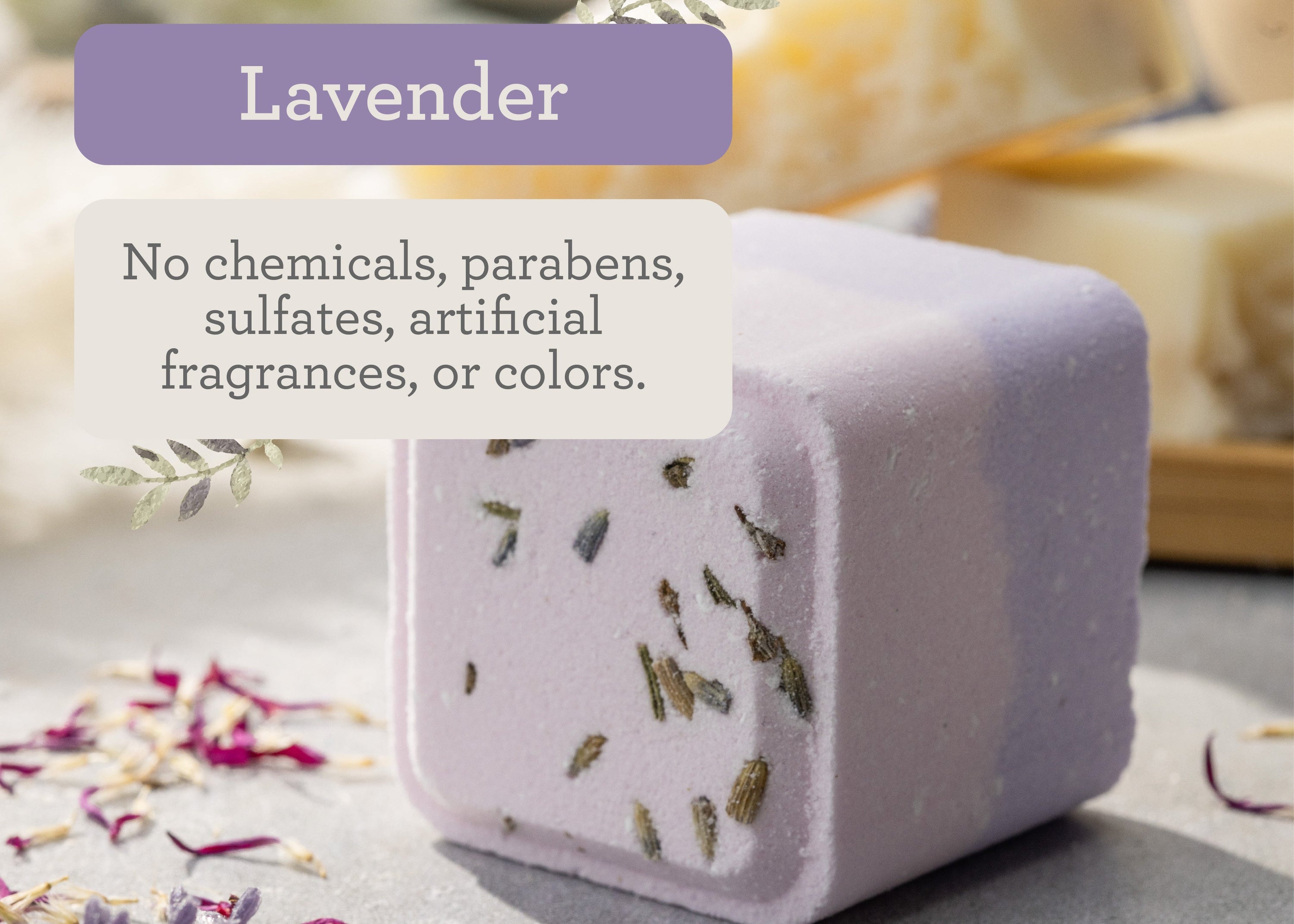 Lavender bath and body set, Natural skincare appreciation gift box