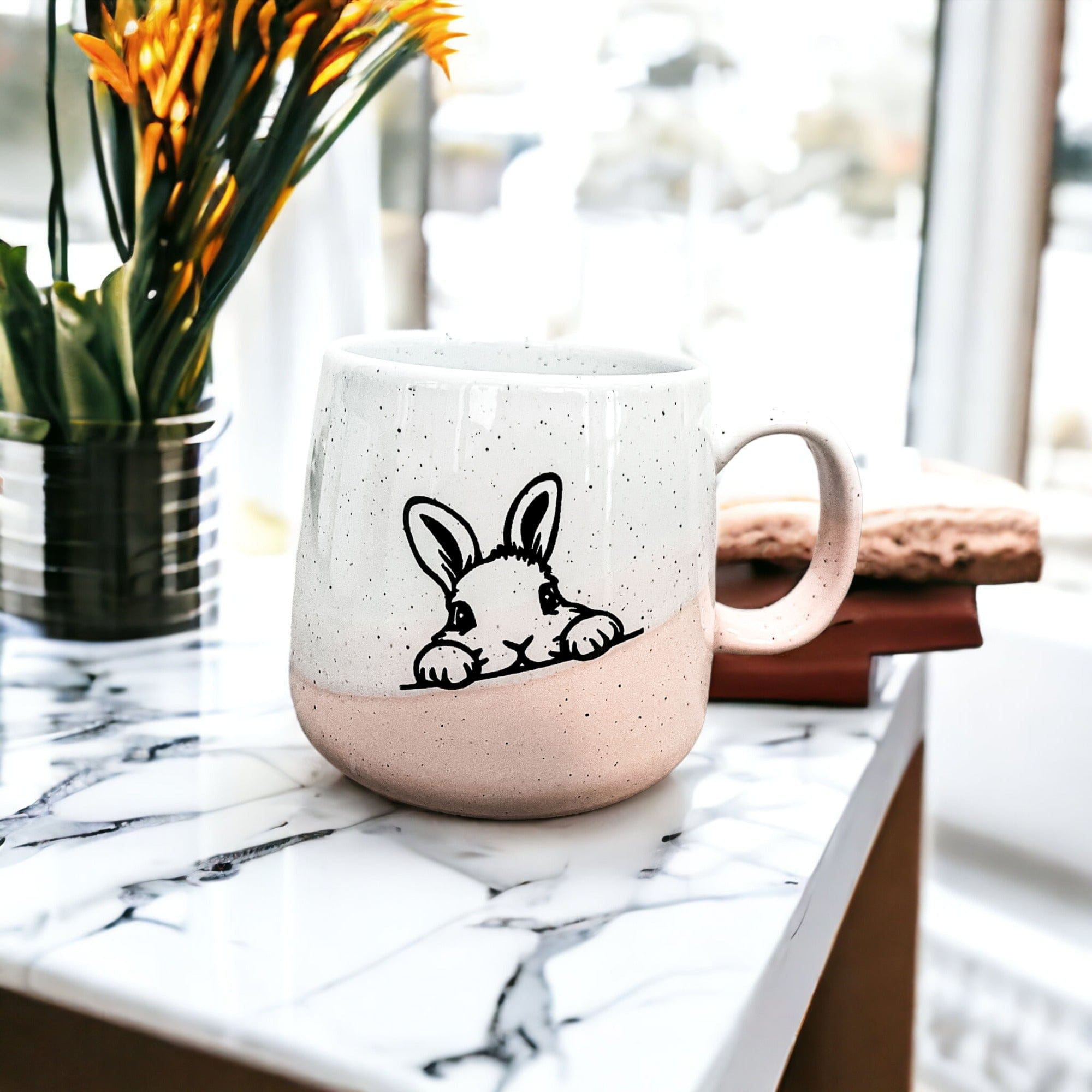 Gia Roma Coffee Mug, Farmhouse Bunny Love