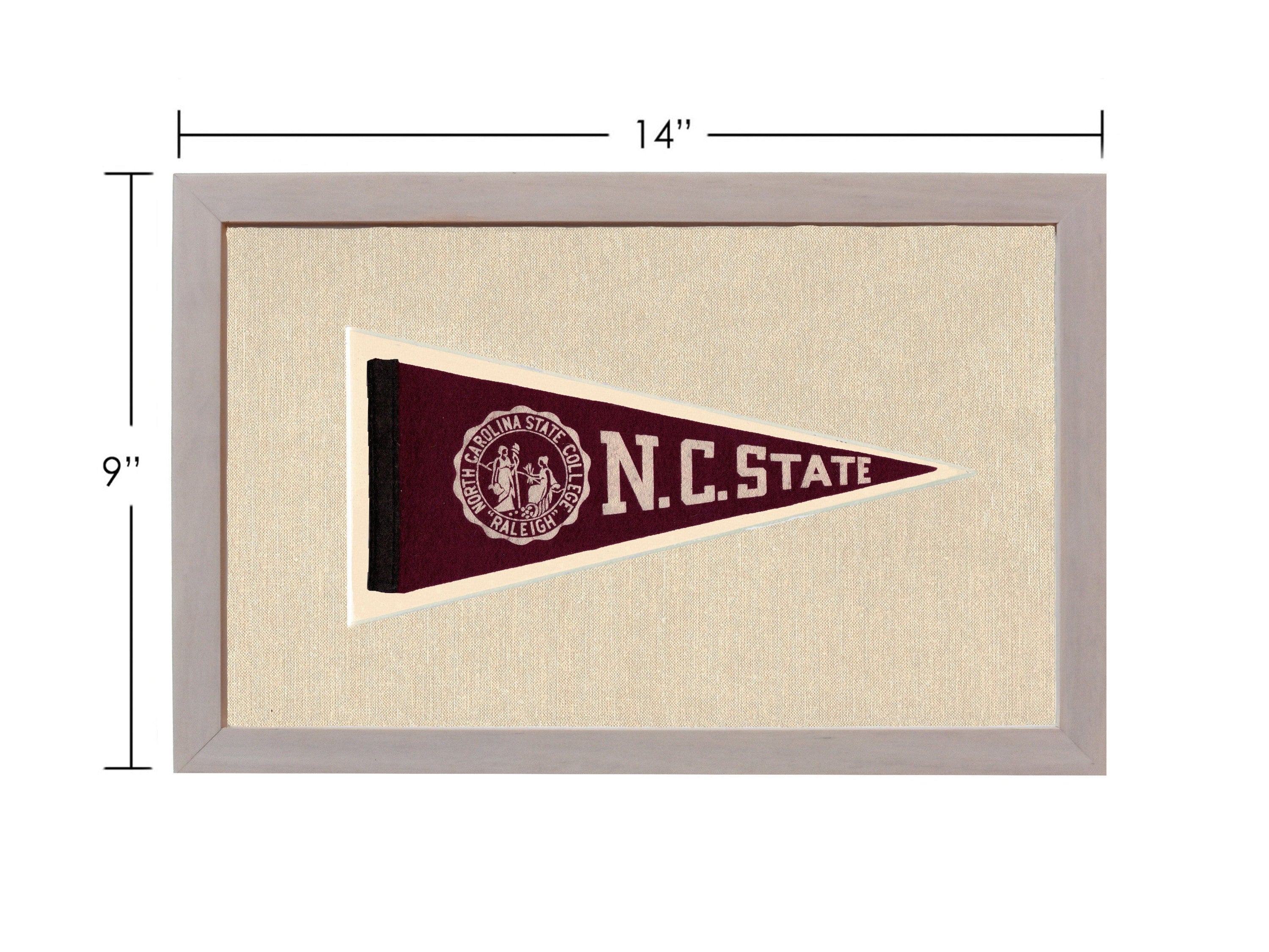Americana Memories Vintage Pennants and Memorabilia Vintage NC State Pennant