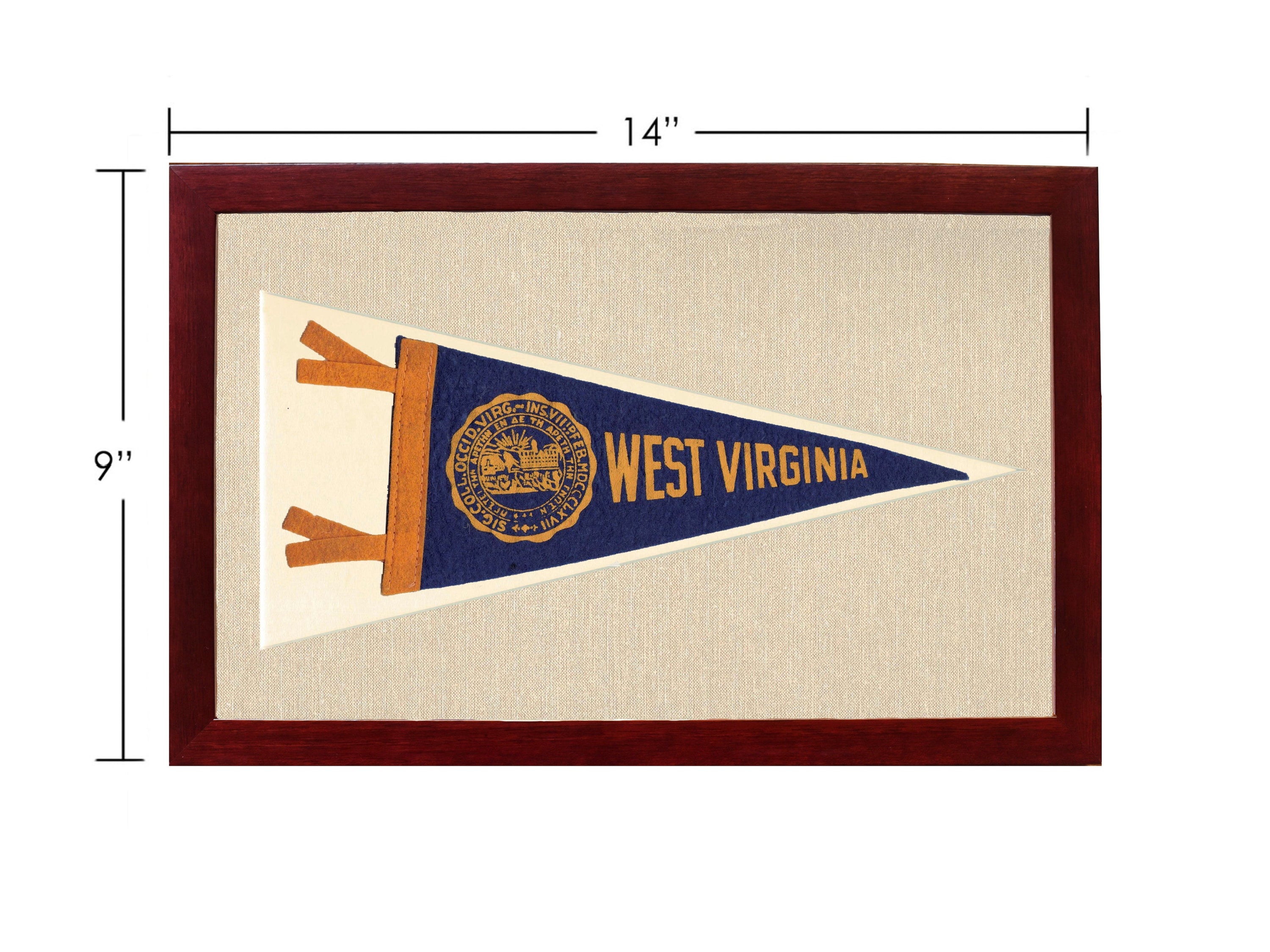 Vintage West Virginia University Pennant
