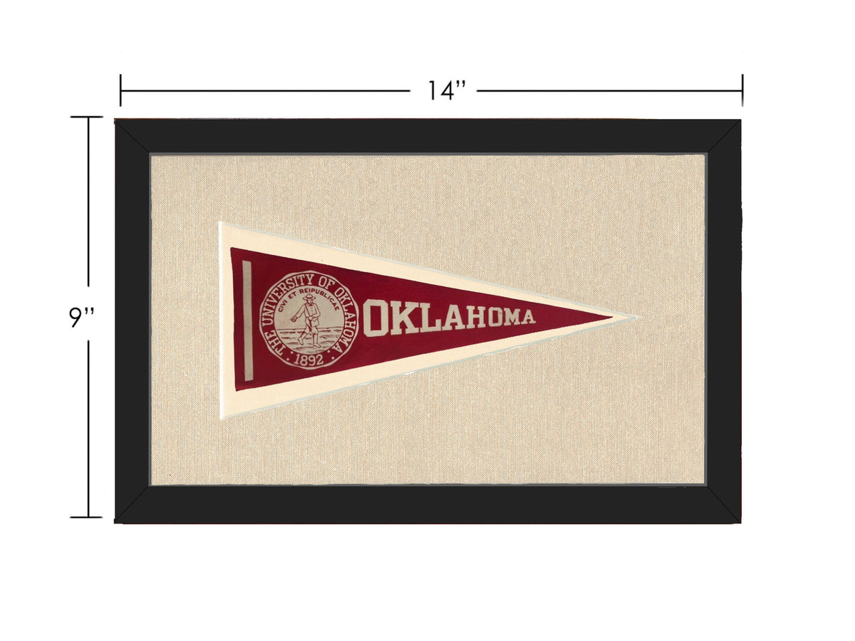 Americana Memories Vintage Pennants and Memorabilia Vintage University of Oklahoma Pennant