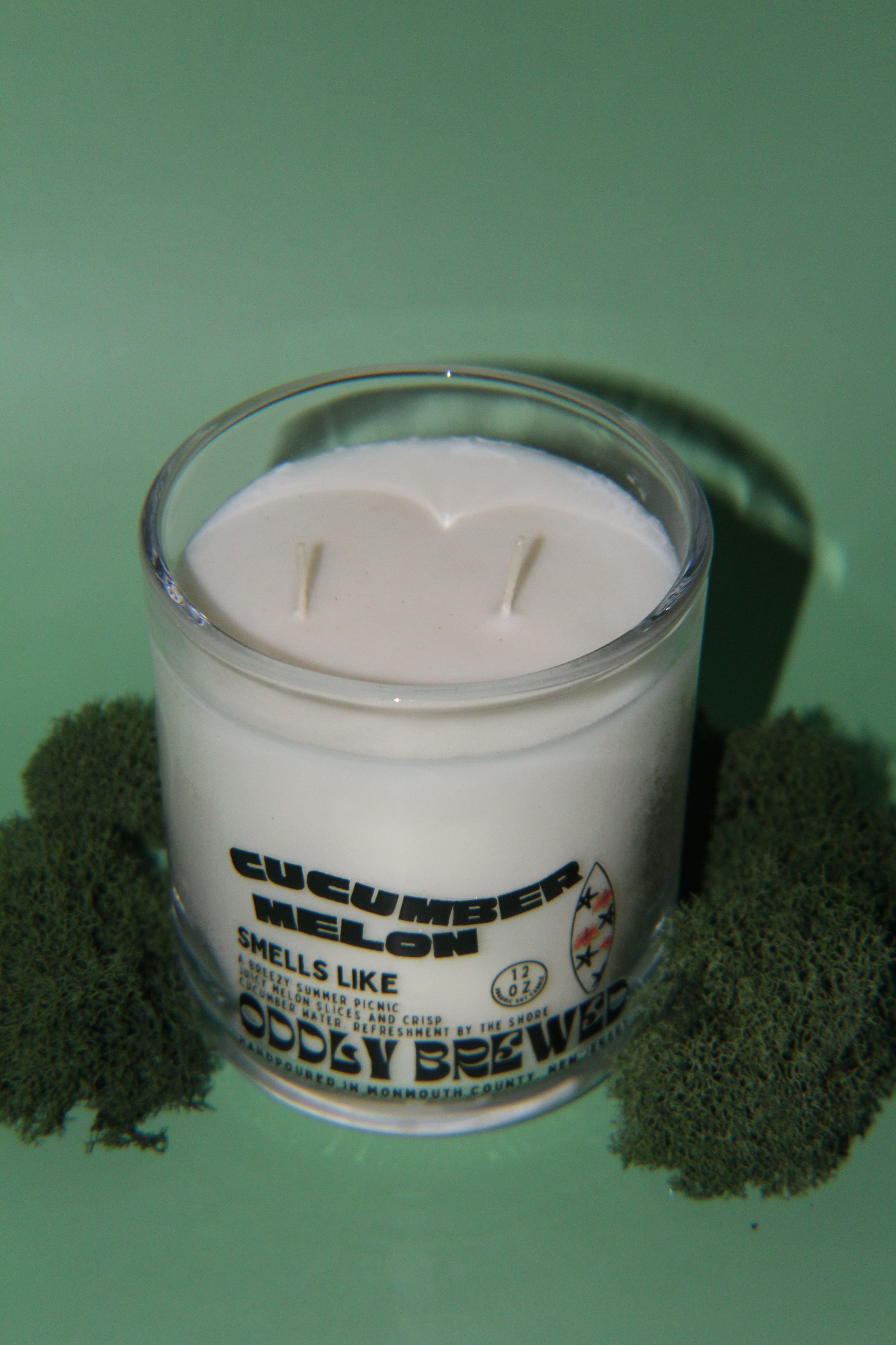 Oddly Brewed Candles Large Cucumber Melon Soy Candle