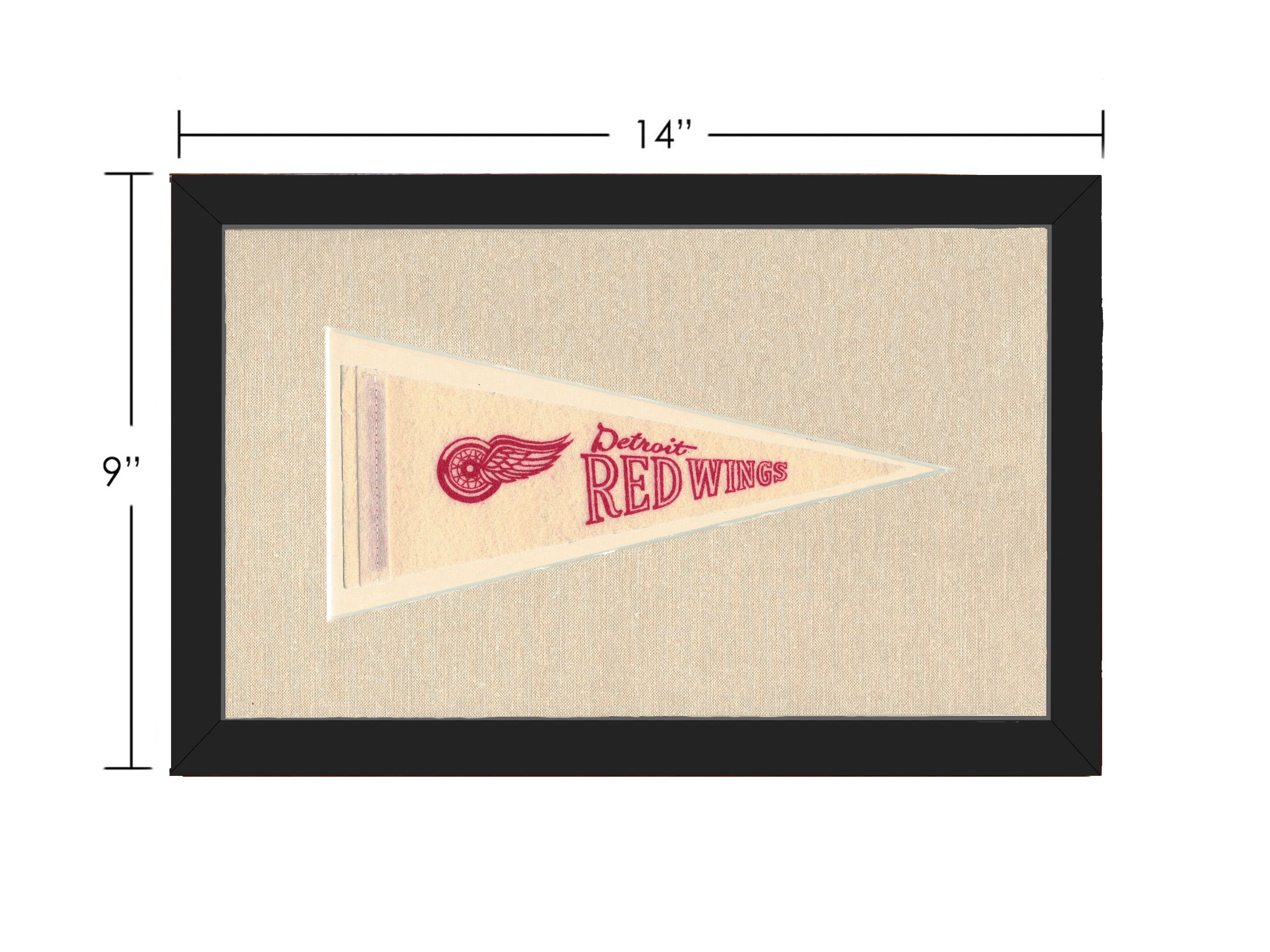 Vintage Detroit Red Wings Pennant