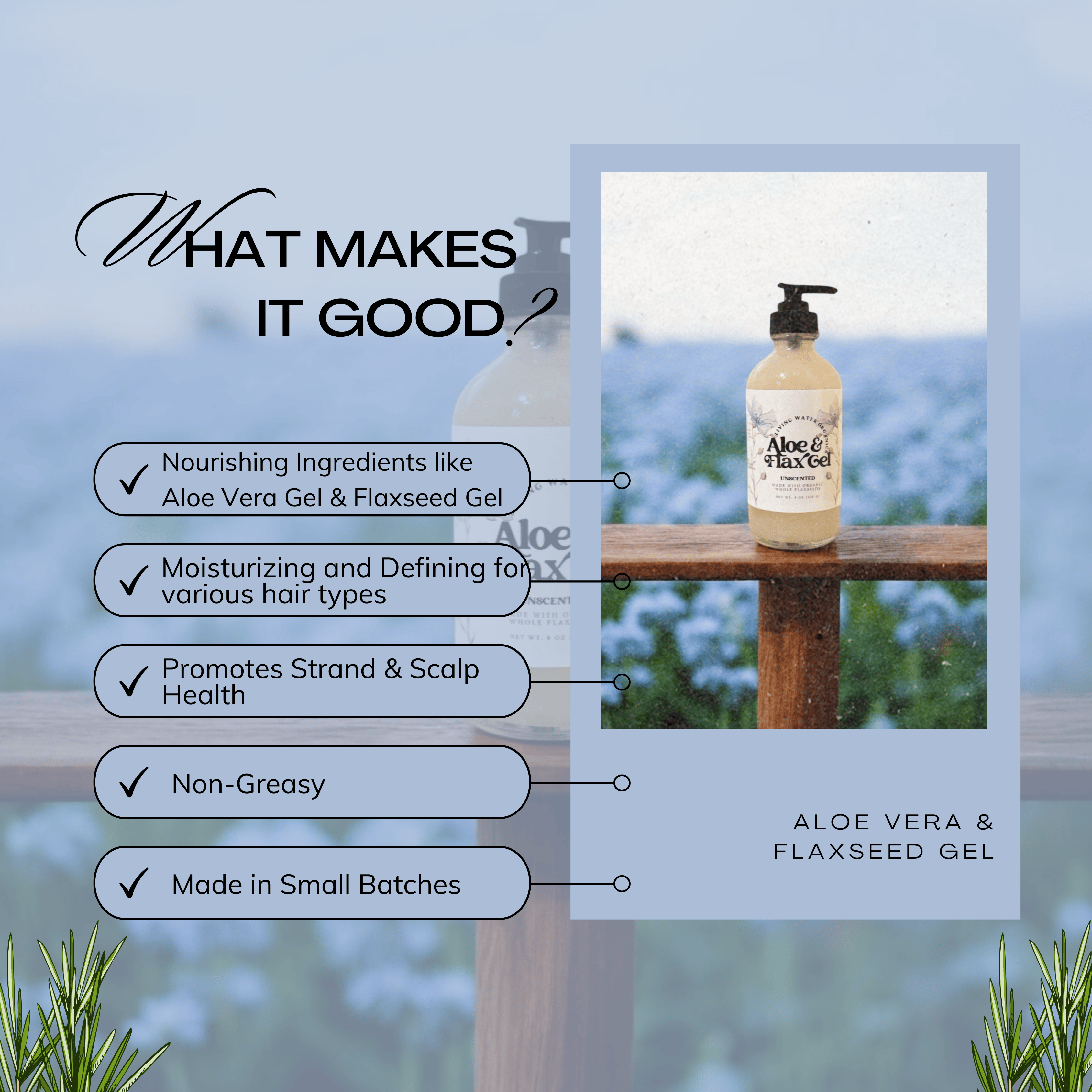 Aloe Vera & Flaxseed Gel - My American Goods