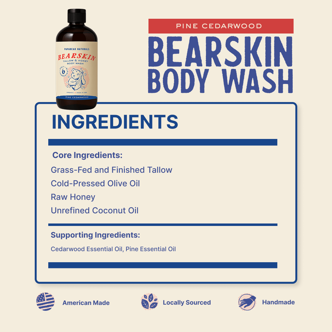 Papabear Bearskin Body Wash - My American Goods