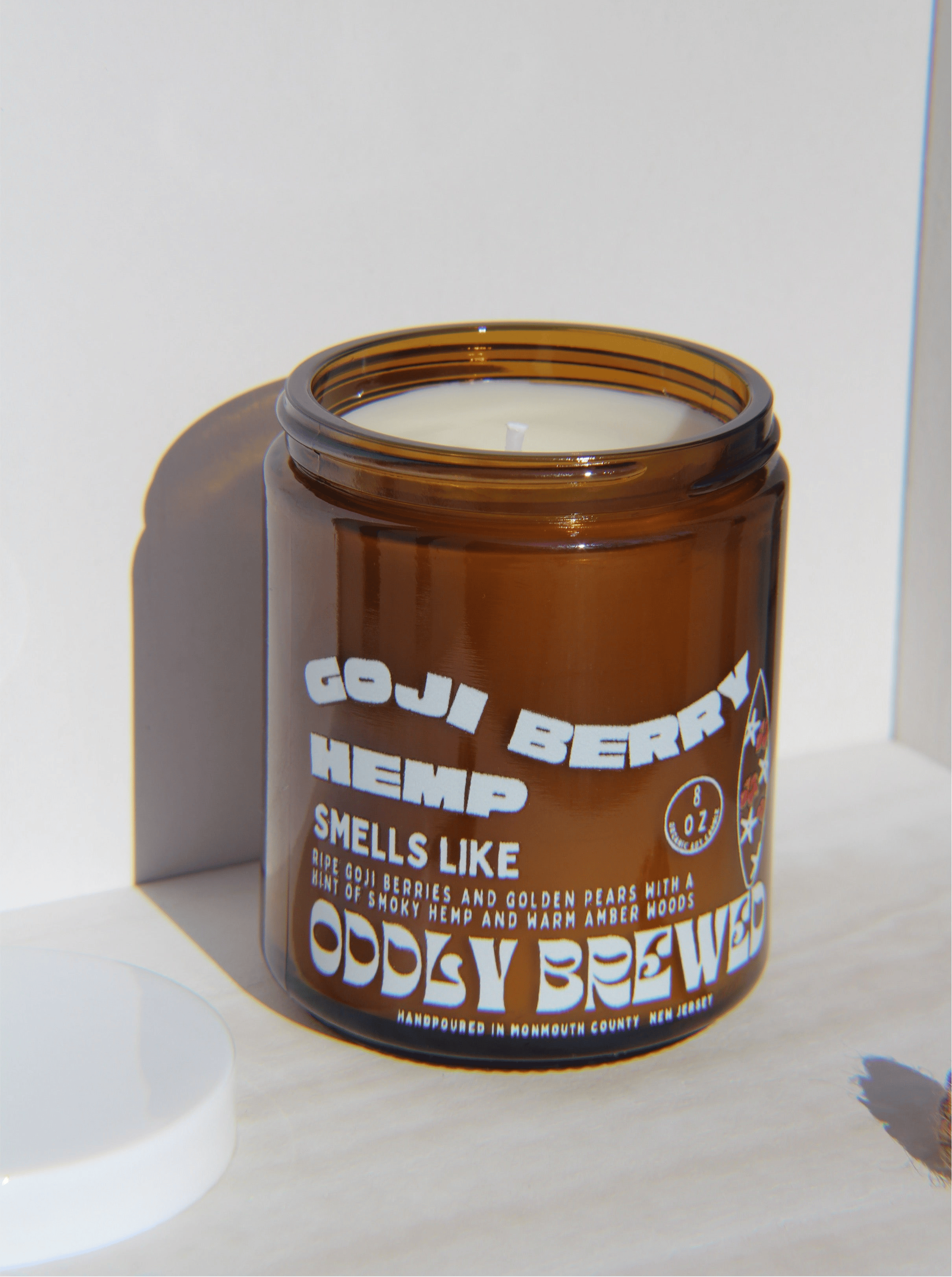Oddly Brewed Candles Goji Berry & Hemp Soy Candle