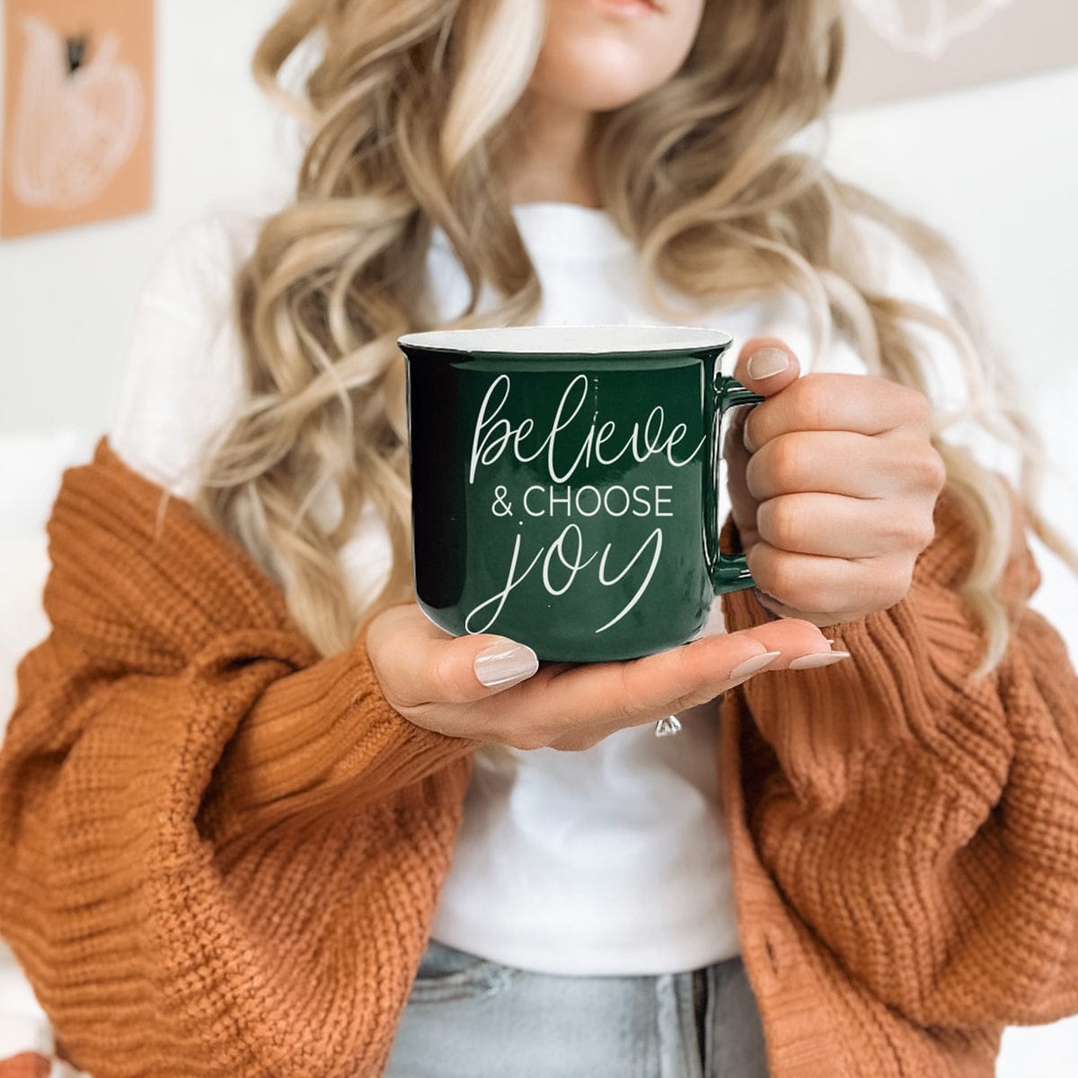 Gia Roma Coffee Mug, Believe & Joy Mug