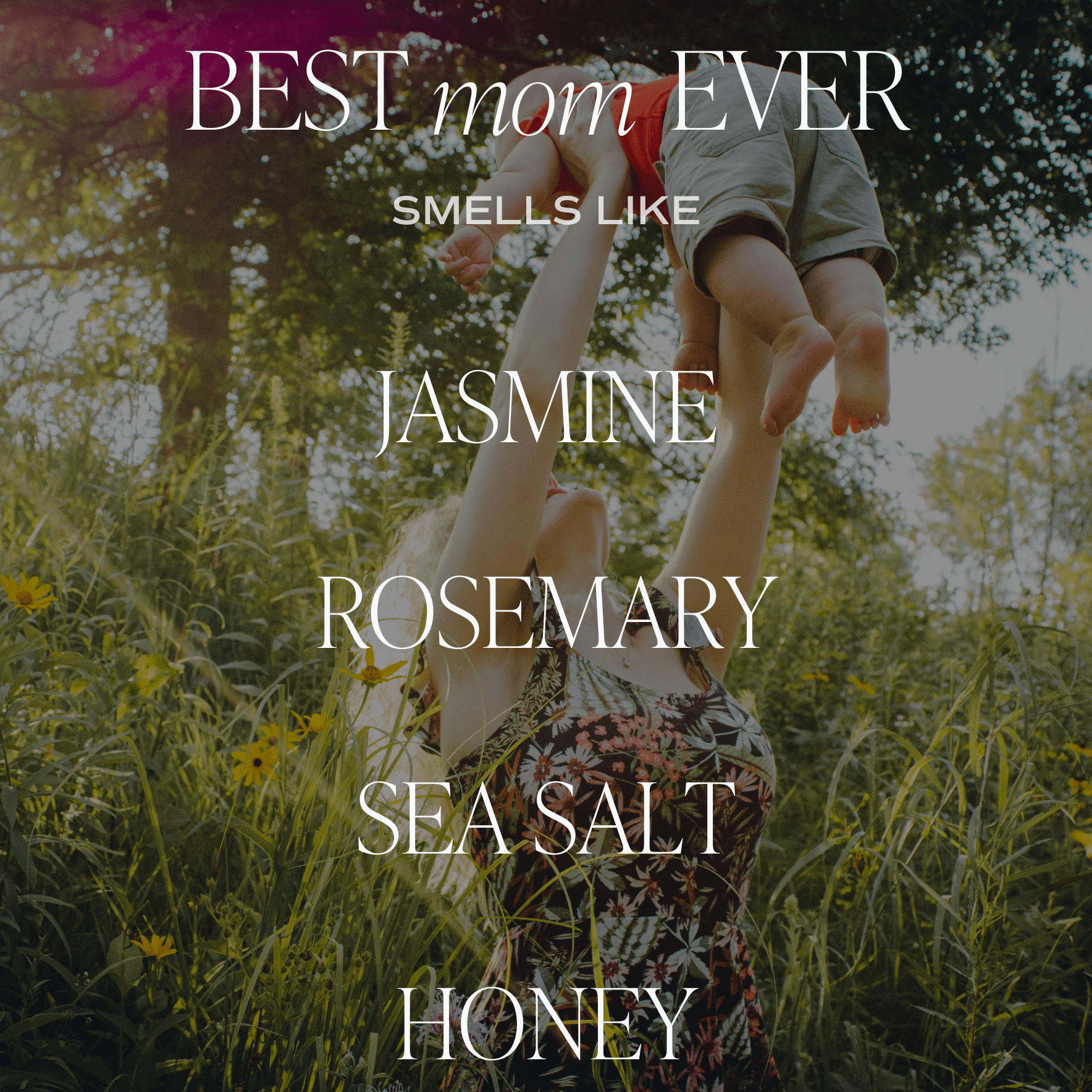 Best Mom Ever Soy Candle - Pink Matte Jar - 15 oz (Wildflowers and Salt) - My American Goods