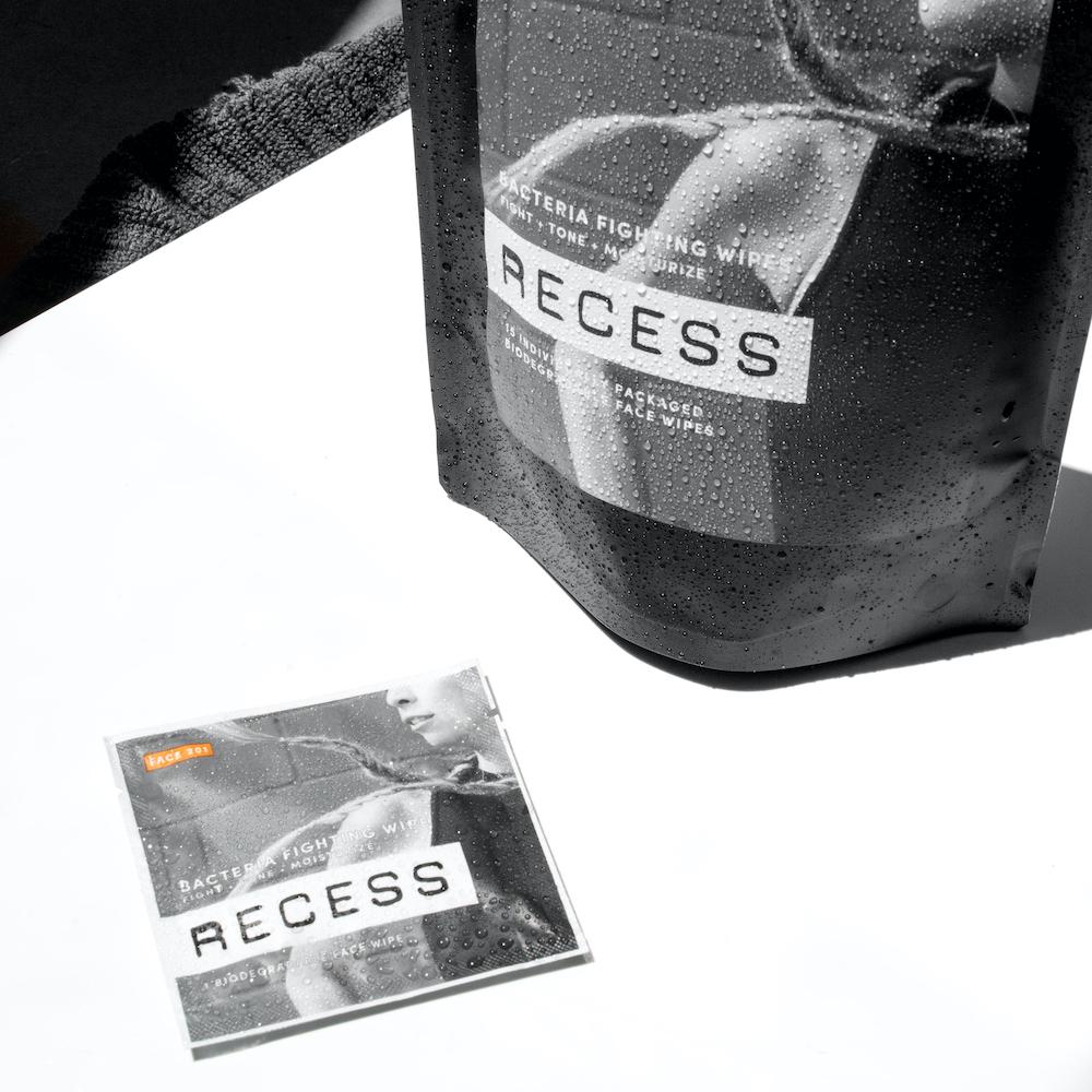 RECESS body wipe FACE 201: Bacteria Fighting Wipes (Pack of 15)