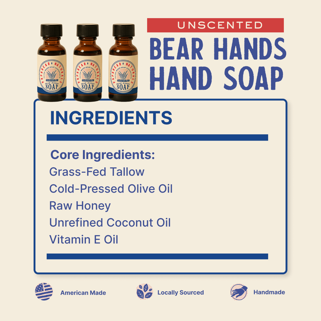 Bear Hands Soap - 1 oz (3 Pack) - My American Goods