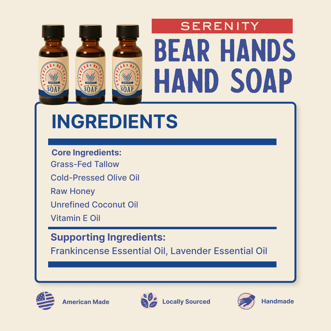 Bear Hands Soap - 1 oz (3 Pack) - My American Goods